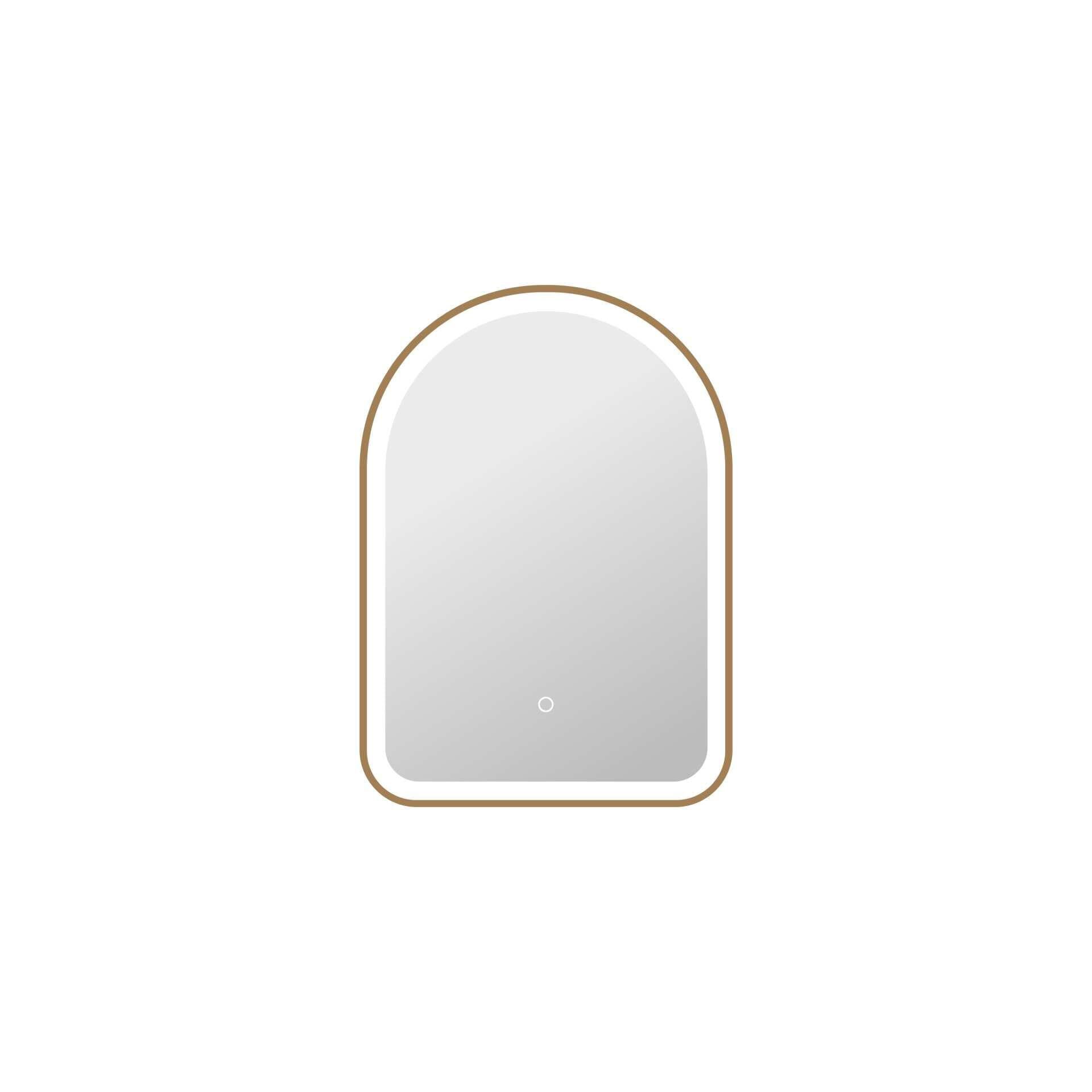 Harmoni 28 Inch Arched LED Lighted Mirror by Elegant Decor