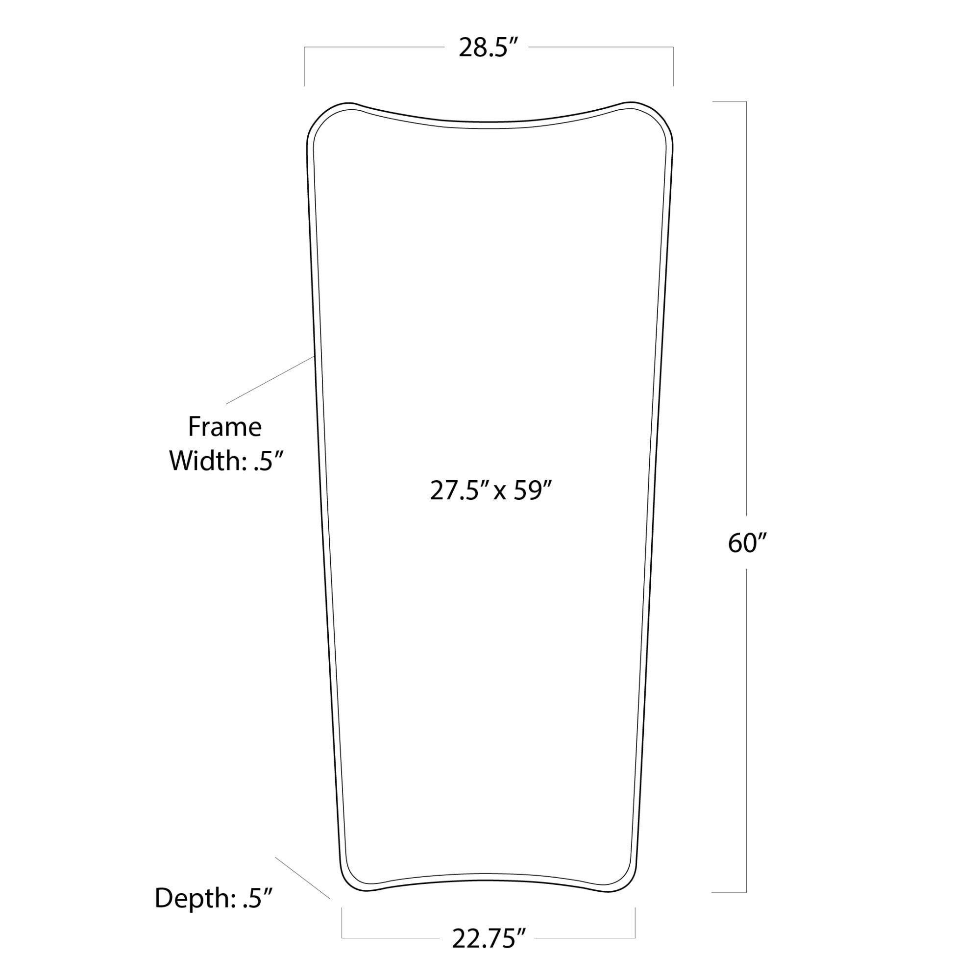 Sonnet 60 Inch Decorative Mirror by Regina Andrew