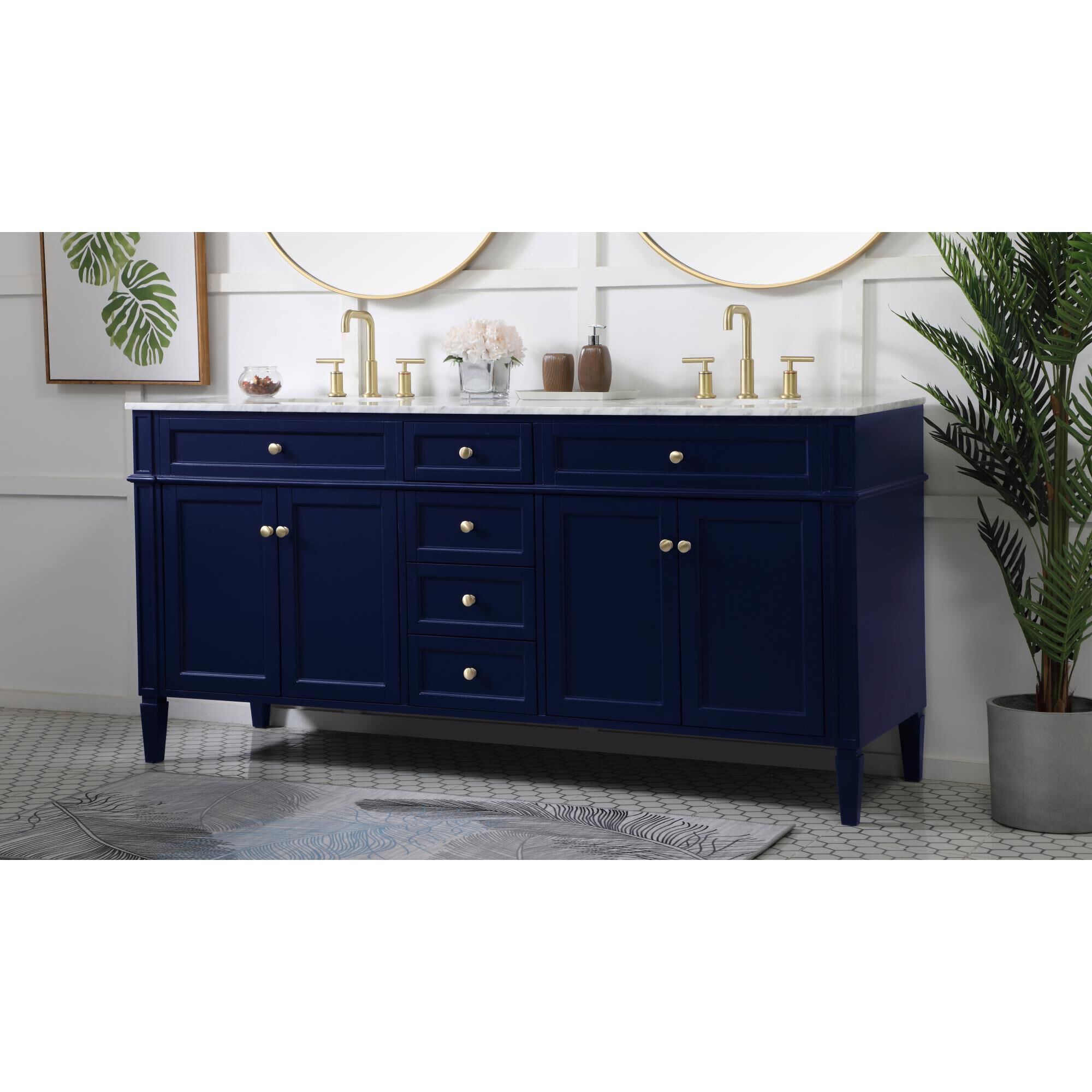 Shown in Blue finish