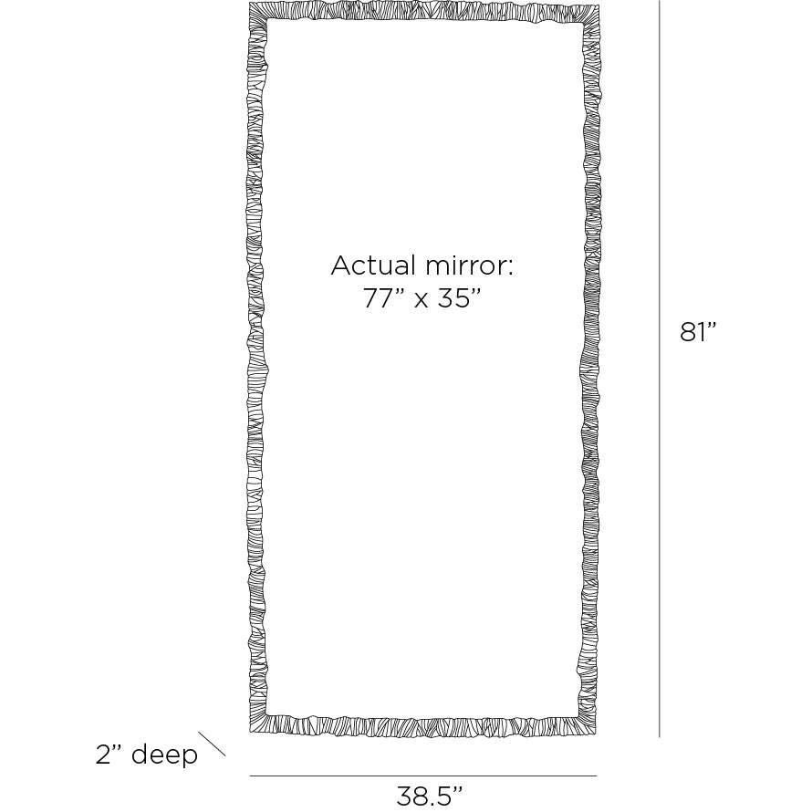 Hawkins 81 Inch Decorative Mirror by Arteriors Home