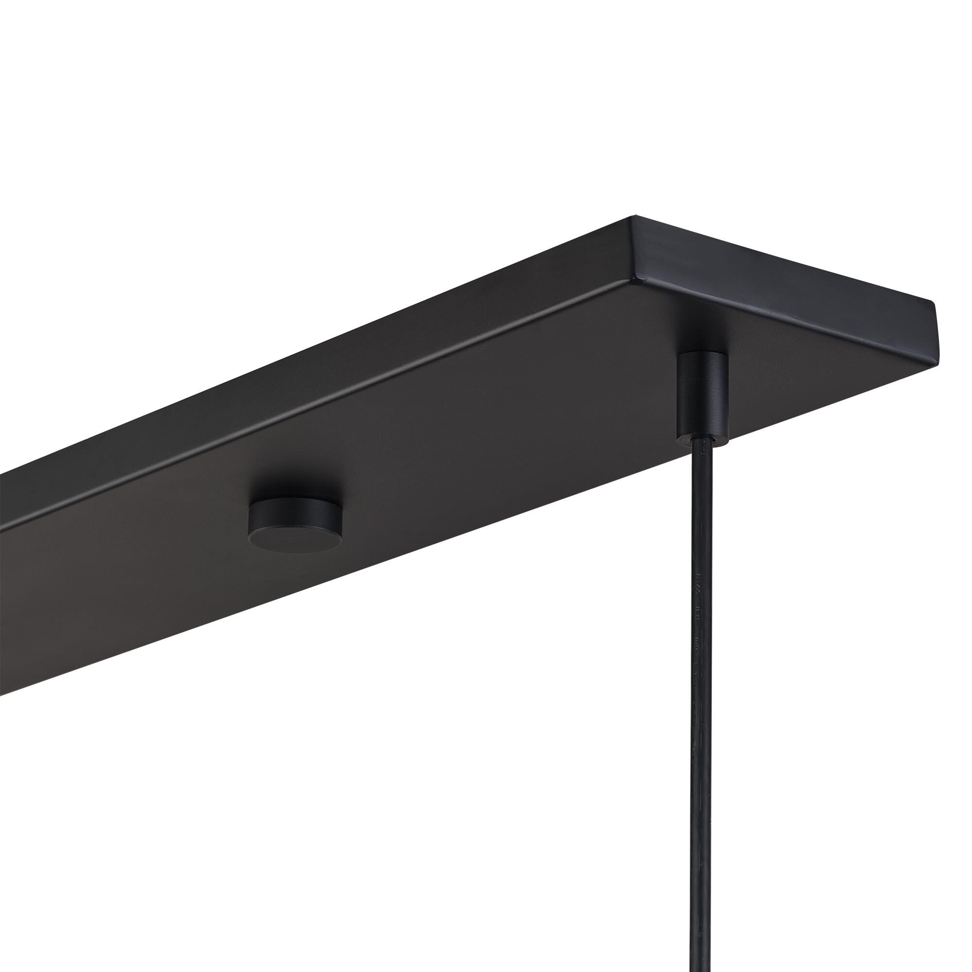 Shown in Black finish and Black Steel with Shiny White Inside shade