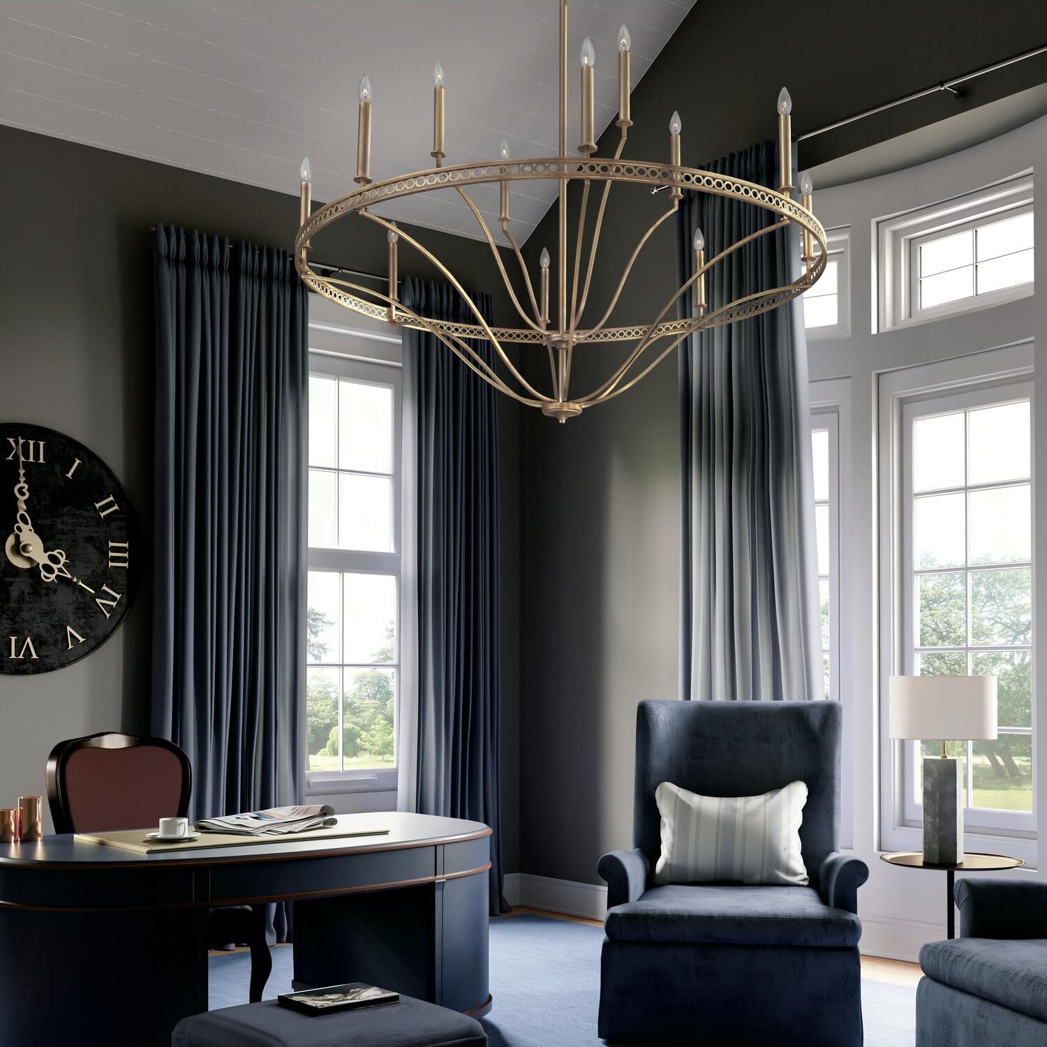 Isabella 52 Inch 12 Light Chandelier by Capital Lighting Fixture Company