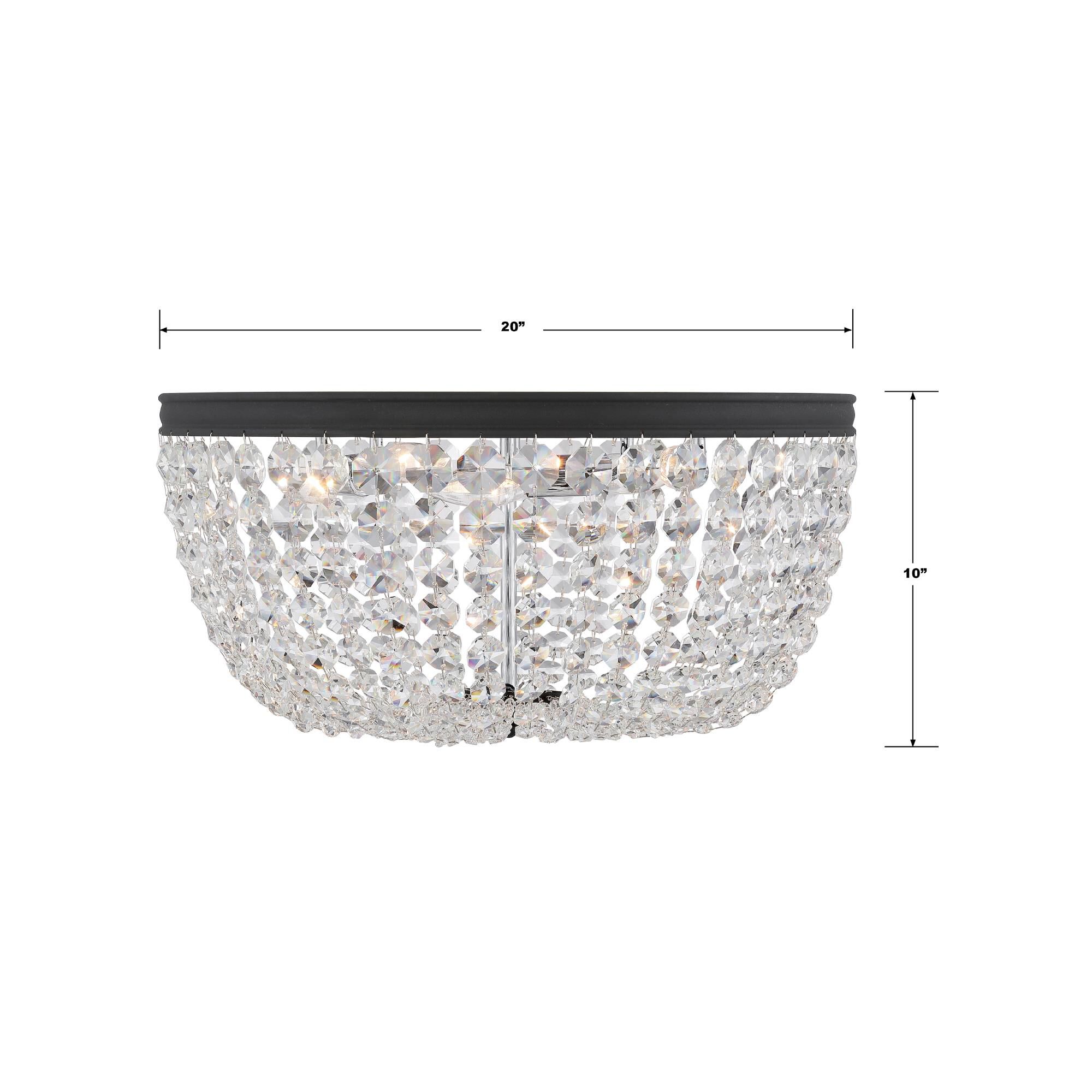 Nola 20 Inch 5 Light Flush Mount by Crystorama
