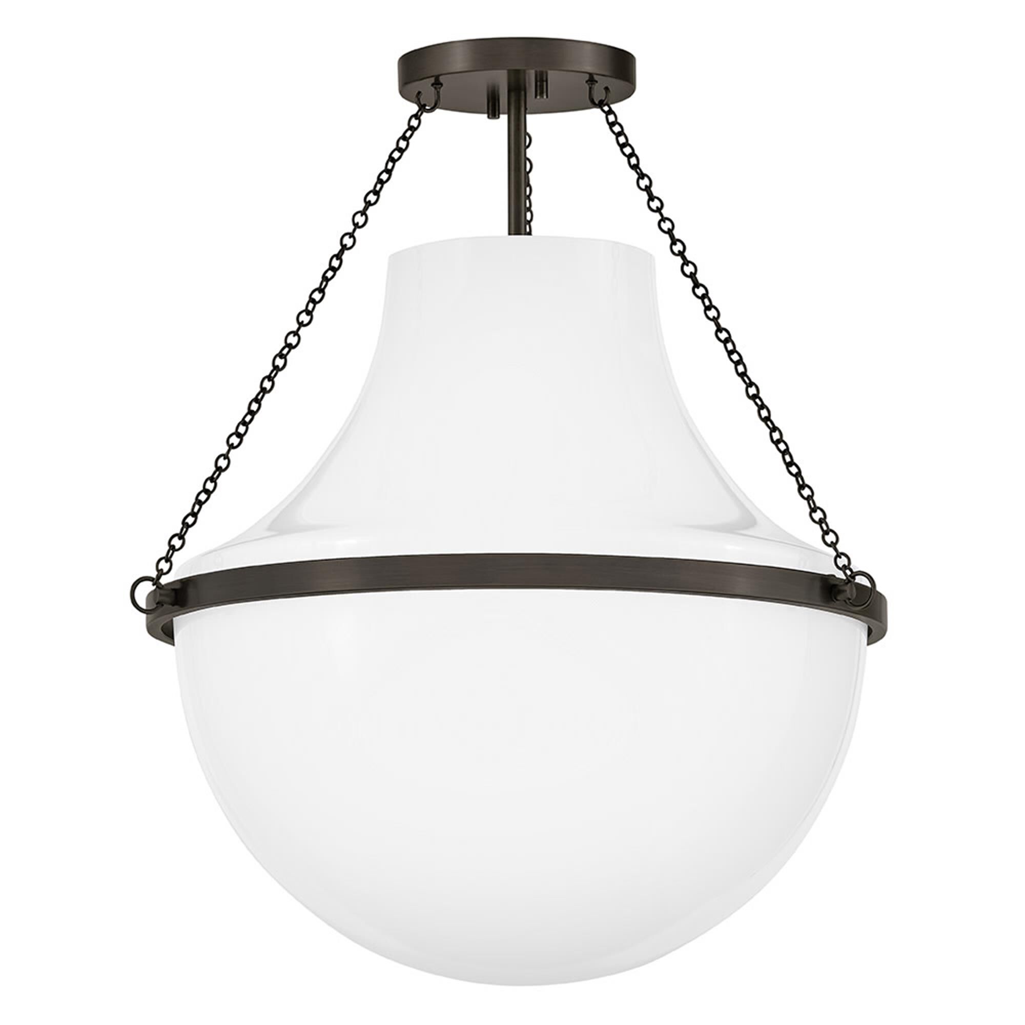 Collins 20 Inch Semi Flush Mount,