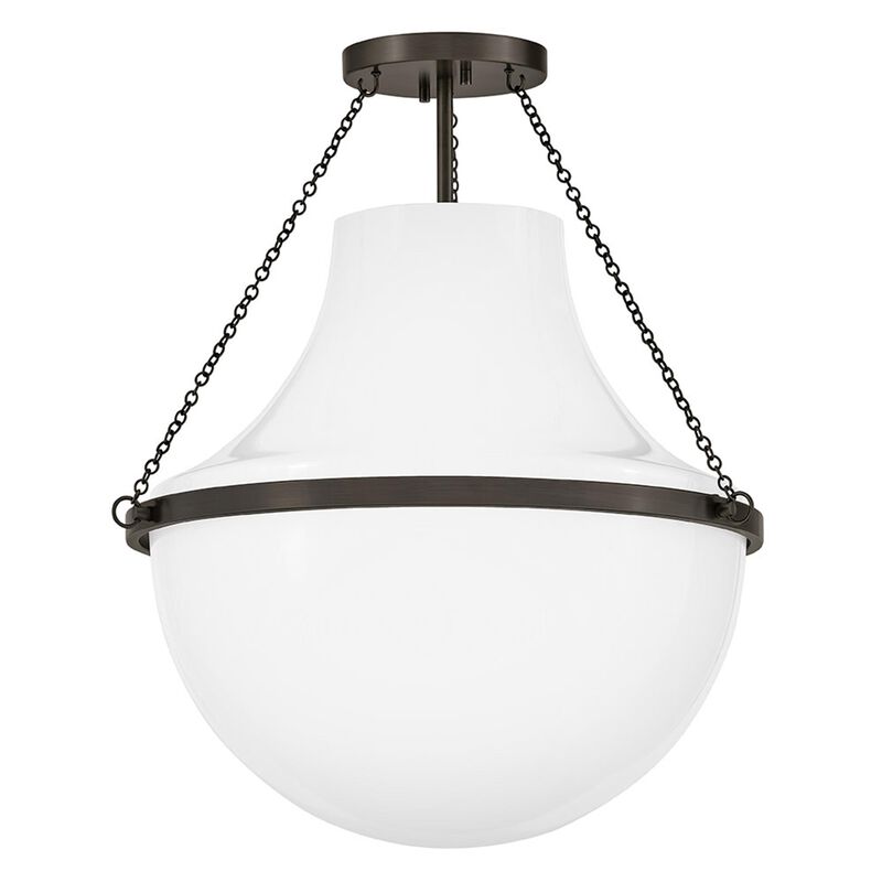 Collins 20 Inch Semi Flush Mount by Hinkley