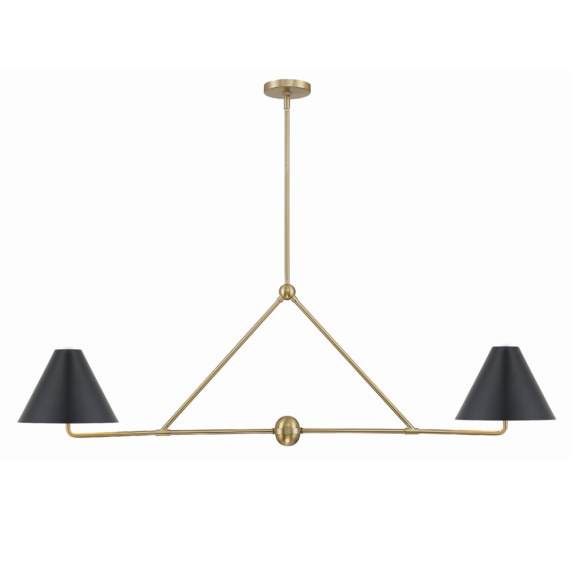 Shown in Vibrant Gold finish and Steel glass and Steel shade