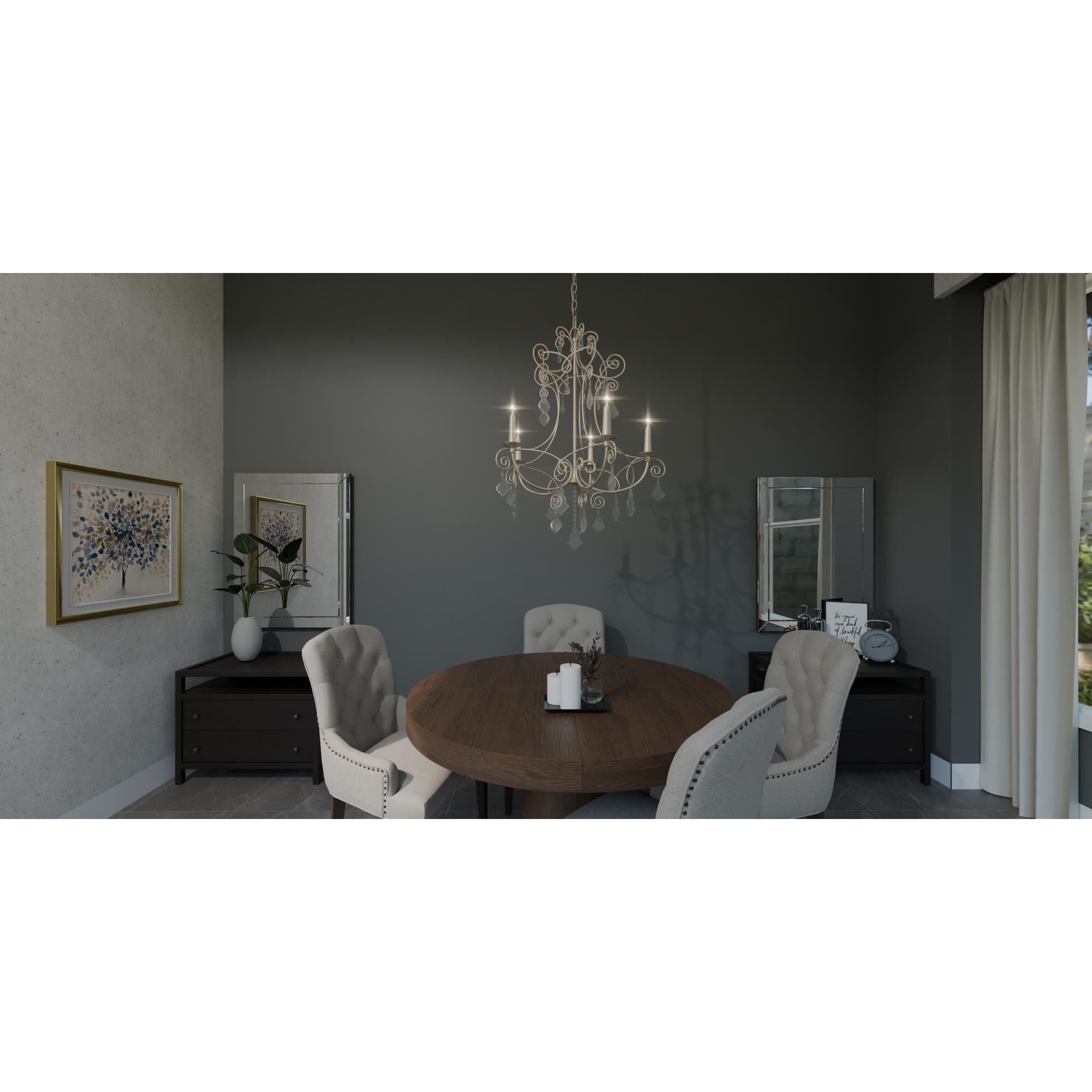 Merida 28 Inch 5 Light Chandelier by Quoizel