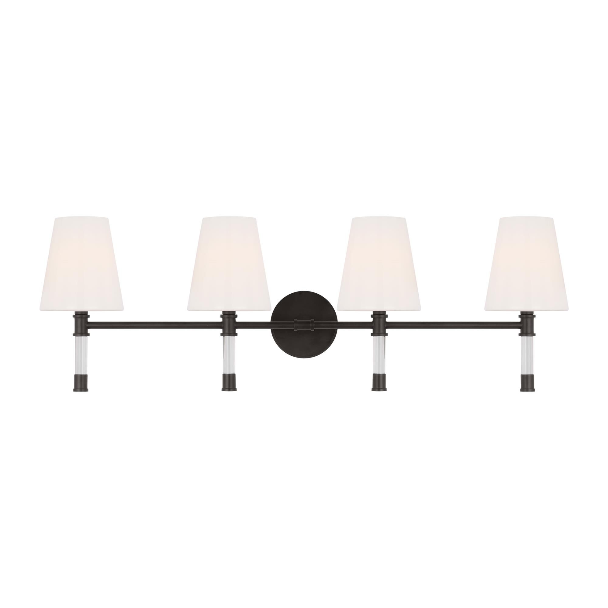 Shown in Aged Iron finish and Milk Glass s shade