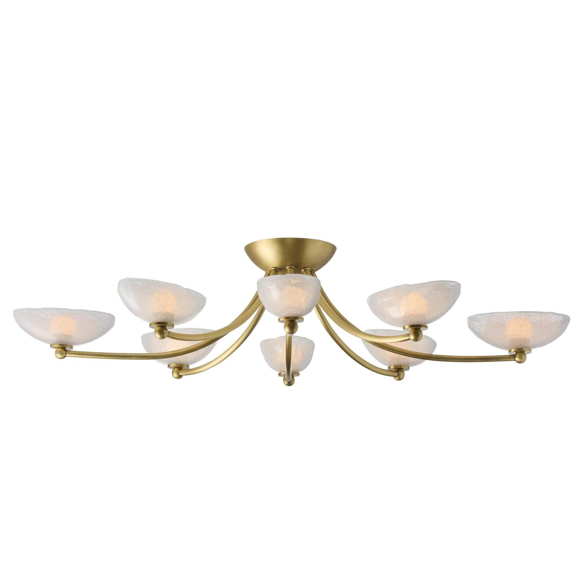 Shown in Antique Brass finish and Opal glass
