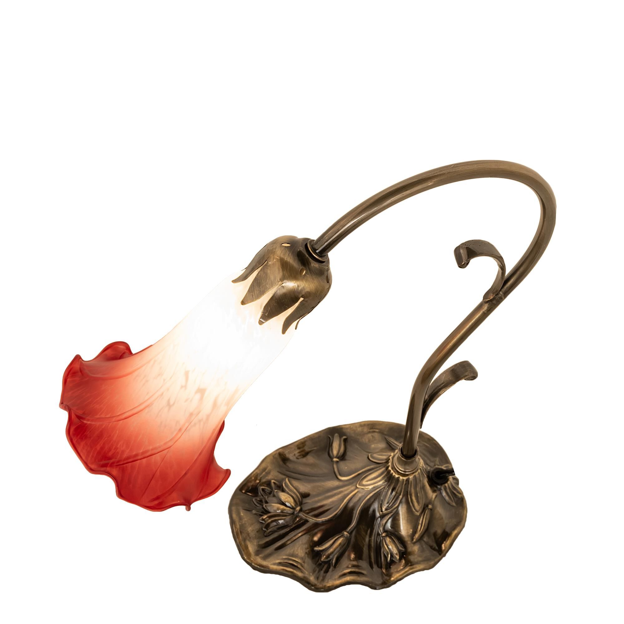 Pink and White 15 Inch Accent Lamp by Meyda Lighting