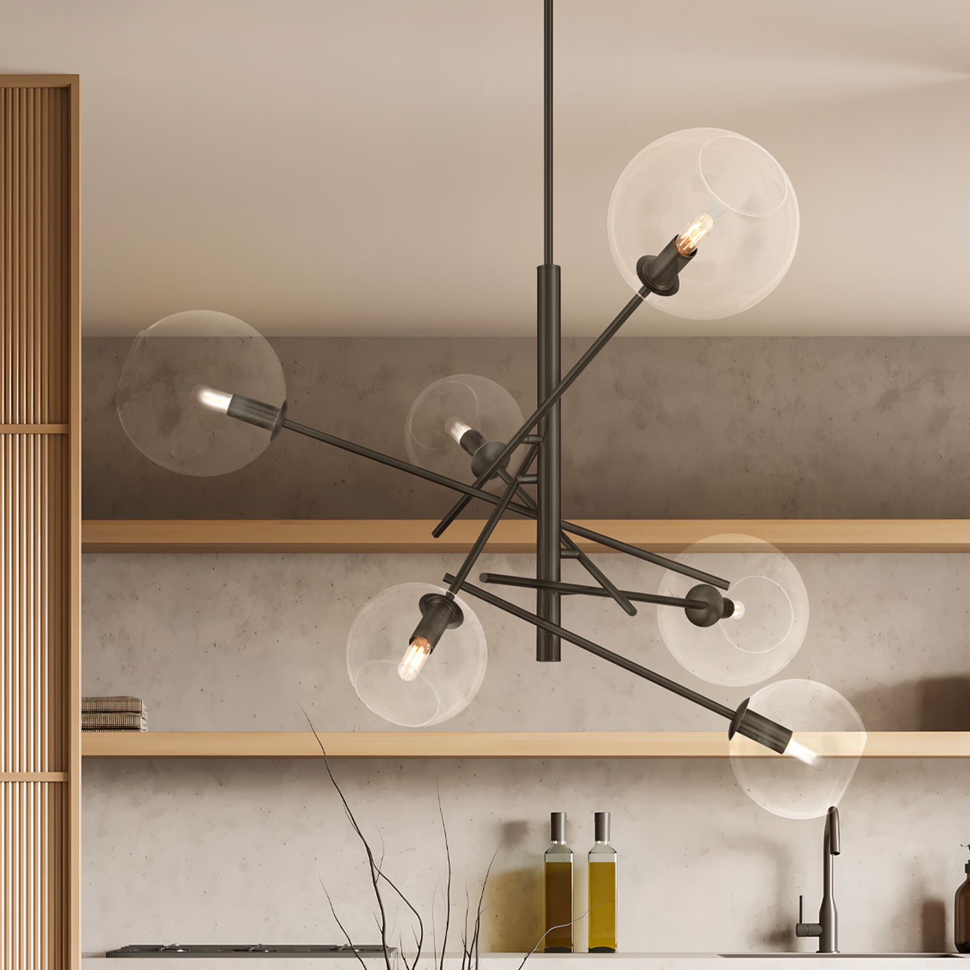 Farling 44 Inch Multi Light Pendant,