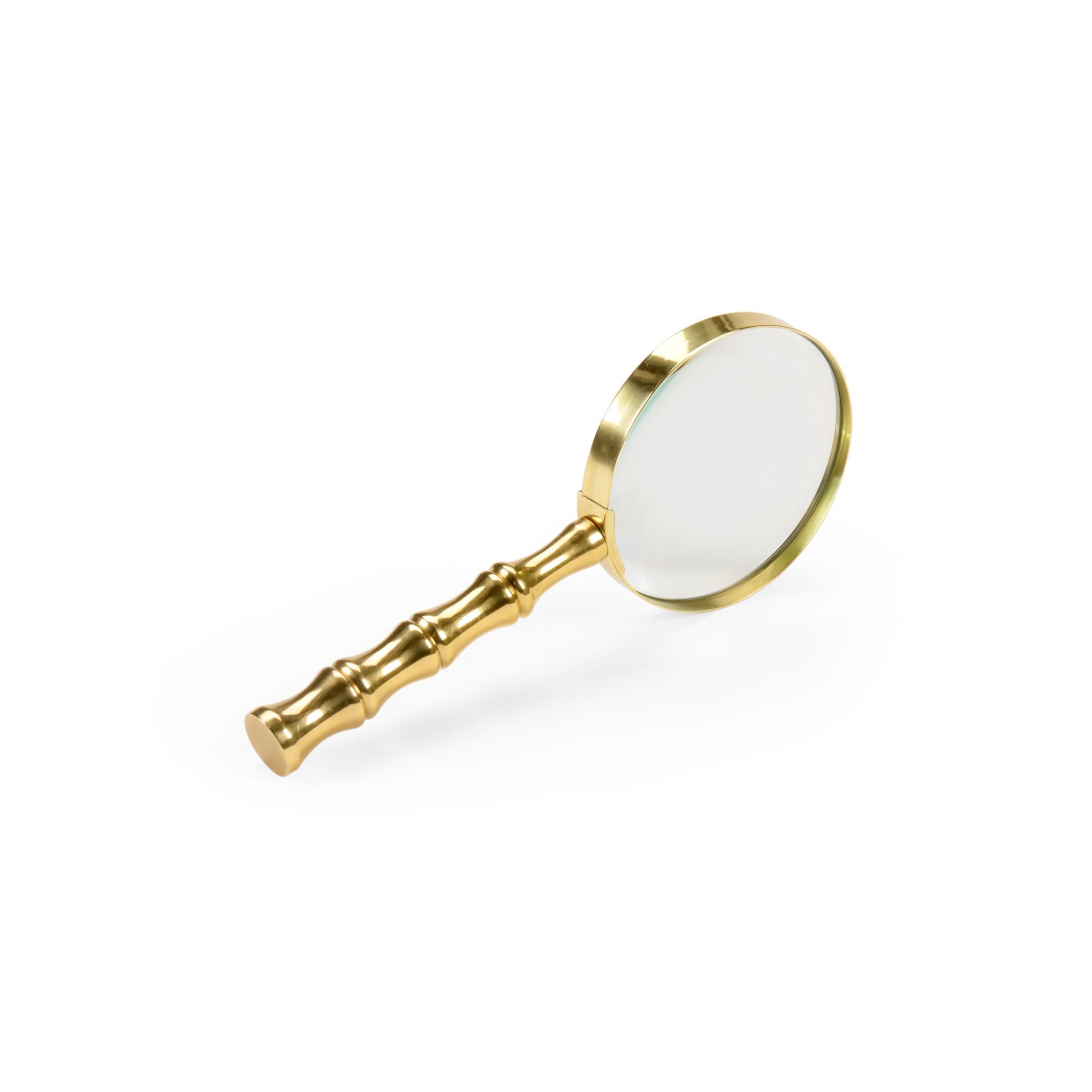 BAMBOO MAGNIFIER - BRASS Figurine by Chelsea House