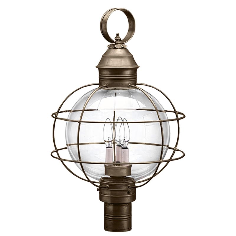 Onion 25 Inch 3 Light Outdoor Post Lamp by Northeast Lantern