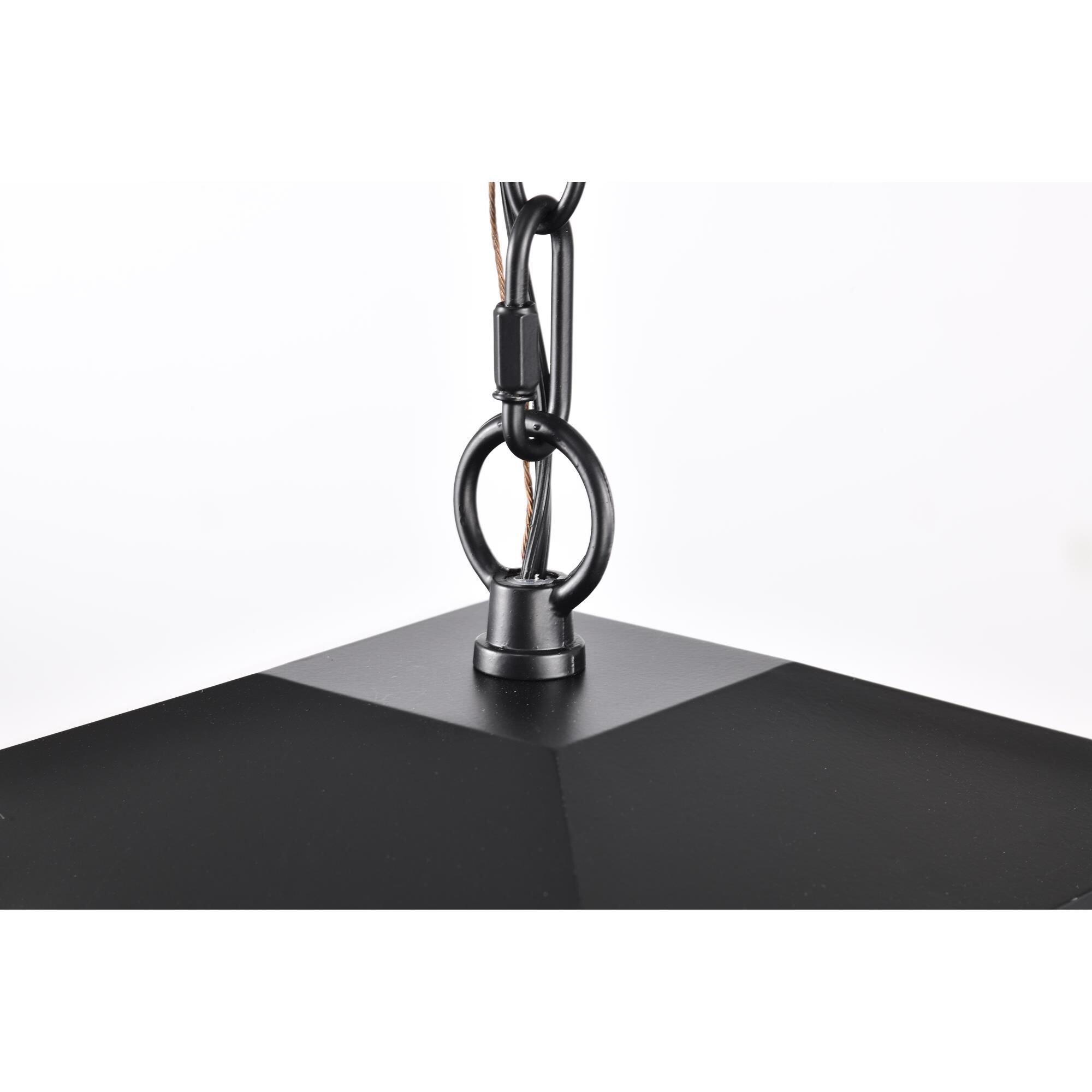 Shown in Matte Black finish and Clear glass and Clear shade