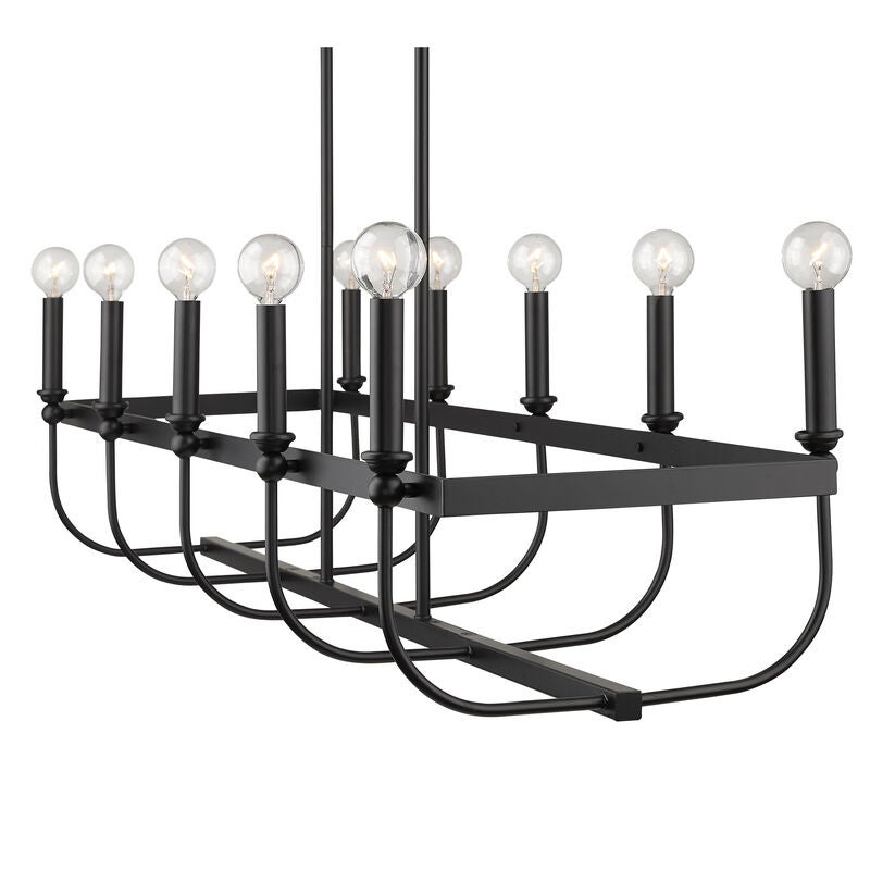 Beckett 40 Inch 10 Light Linear Suspension Light by Acclaim Lighting