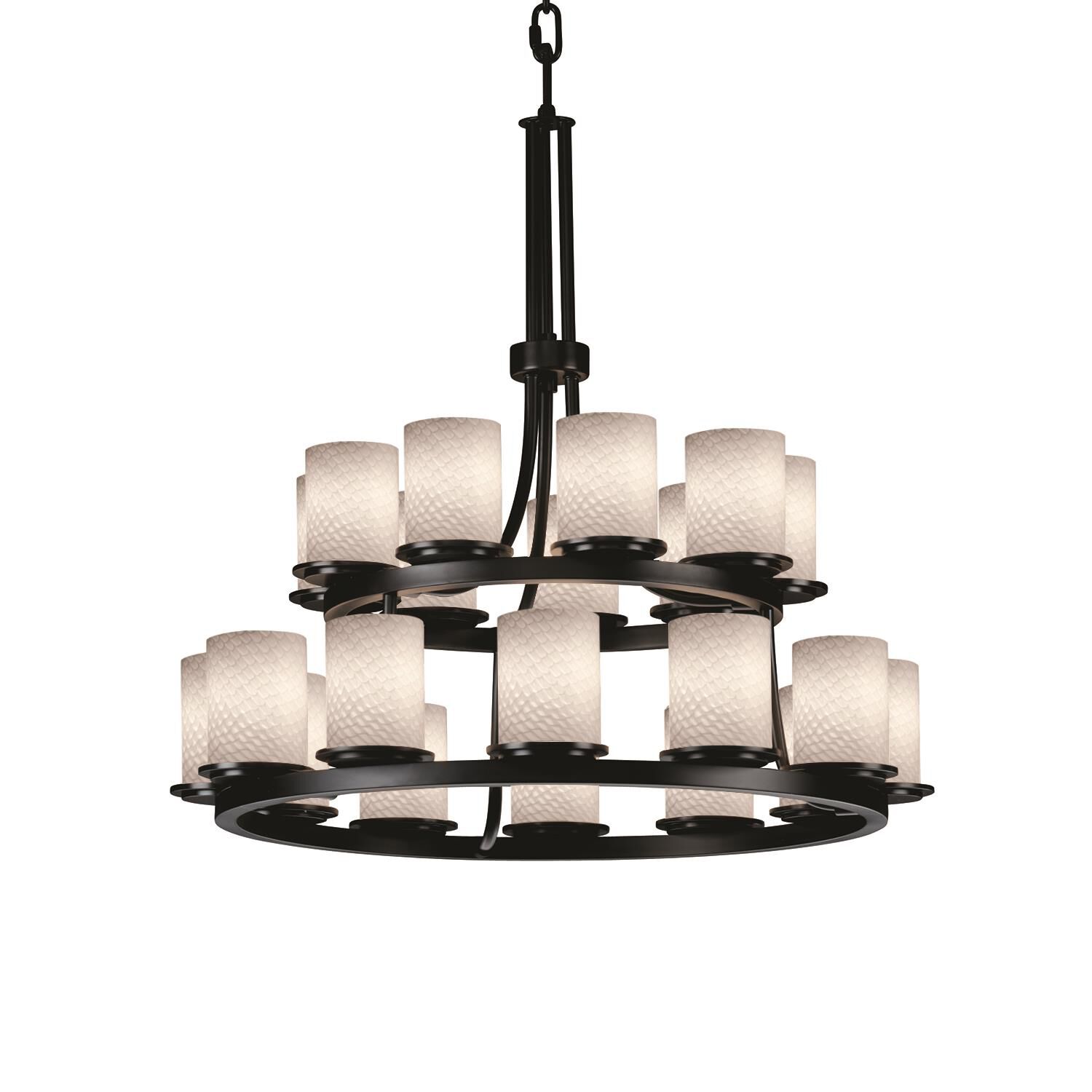 Fusion 33 Inch 21 Light Chandelier by Justice Design Group