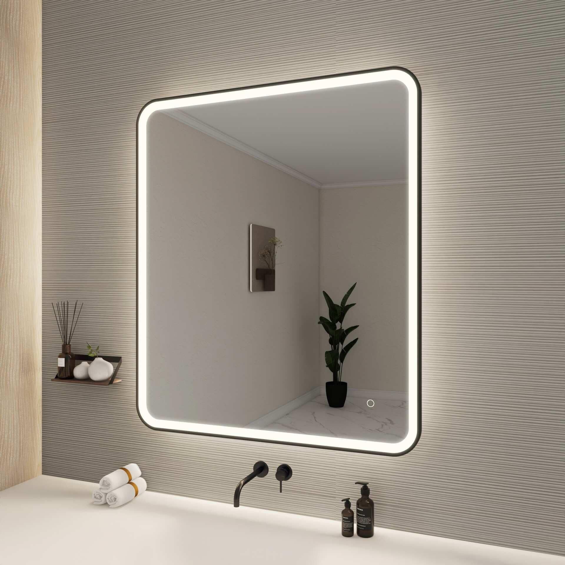 Harmoni 42 Inch Round LED Lighted Mirror by Elegant Decor