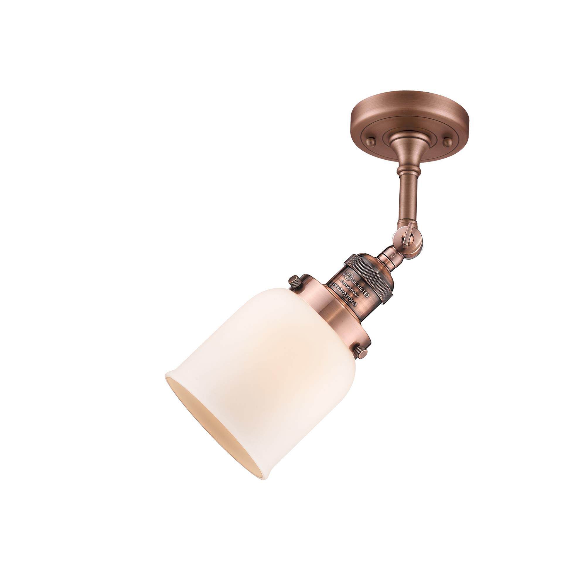 Bruno Marashlian Small Bell 5 Inch 1 Light Semi Flush Mount by Innovations Lighting