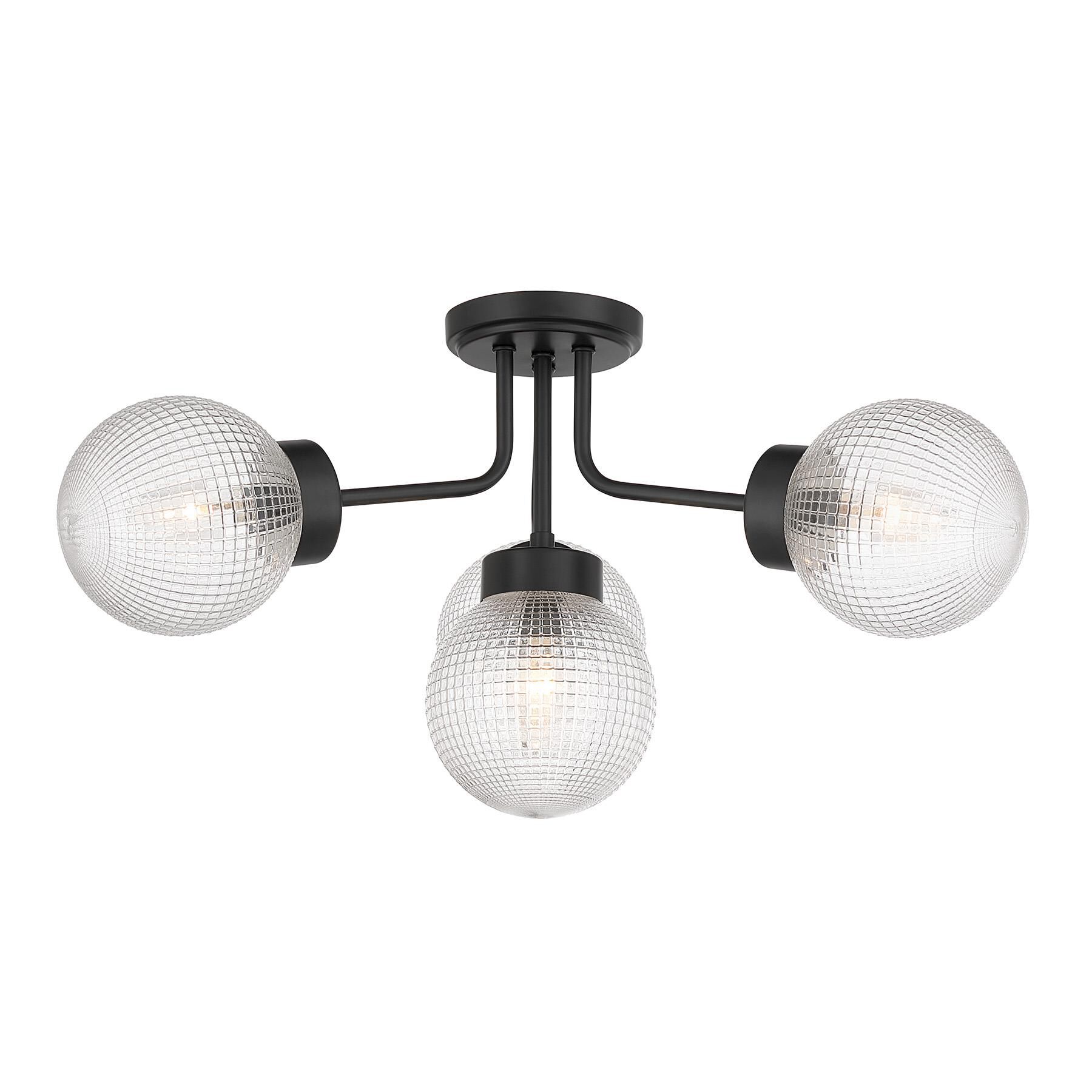 Coral 27 Inch Semi Flush Mount by Savoy House