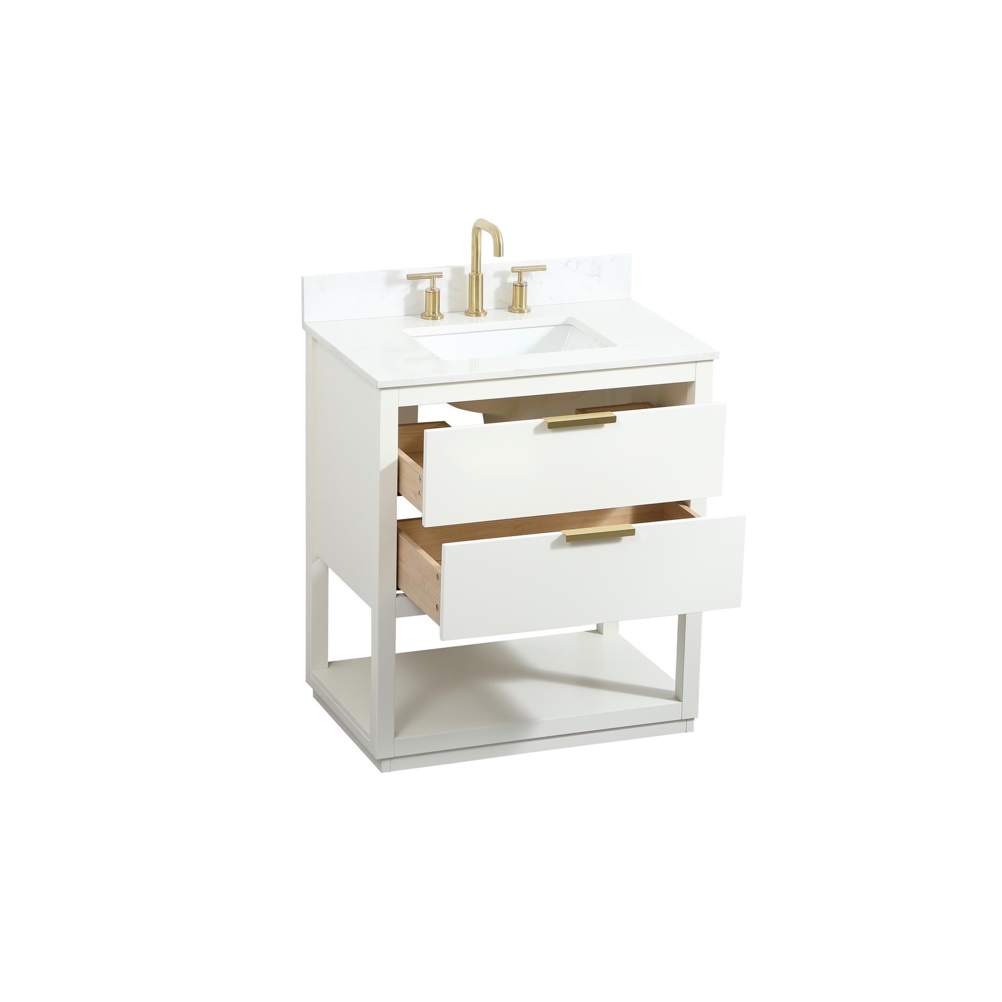 Shown in White finish