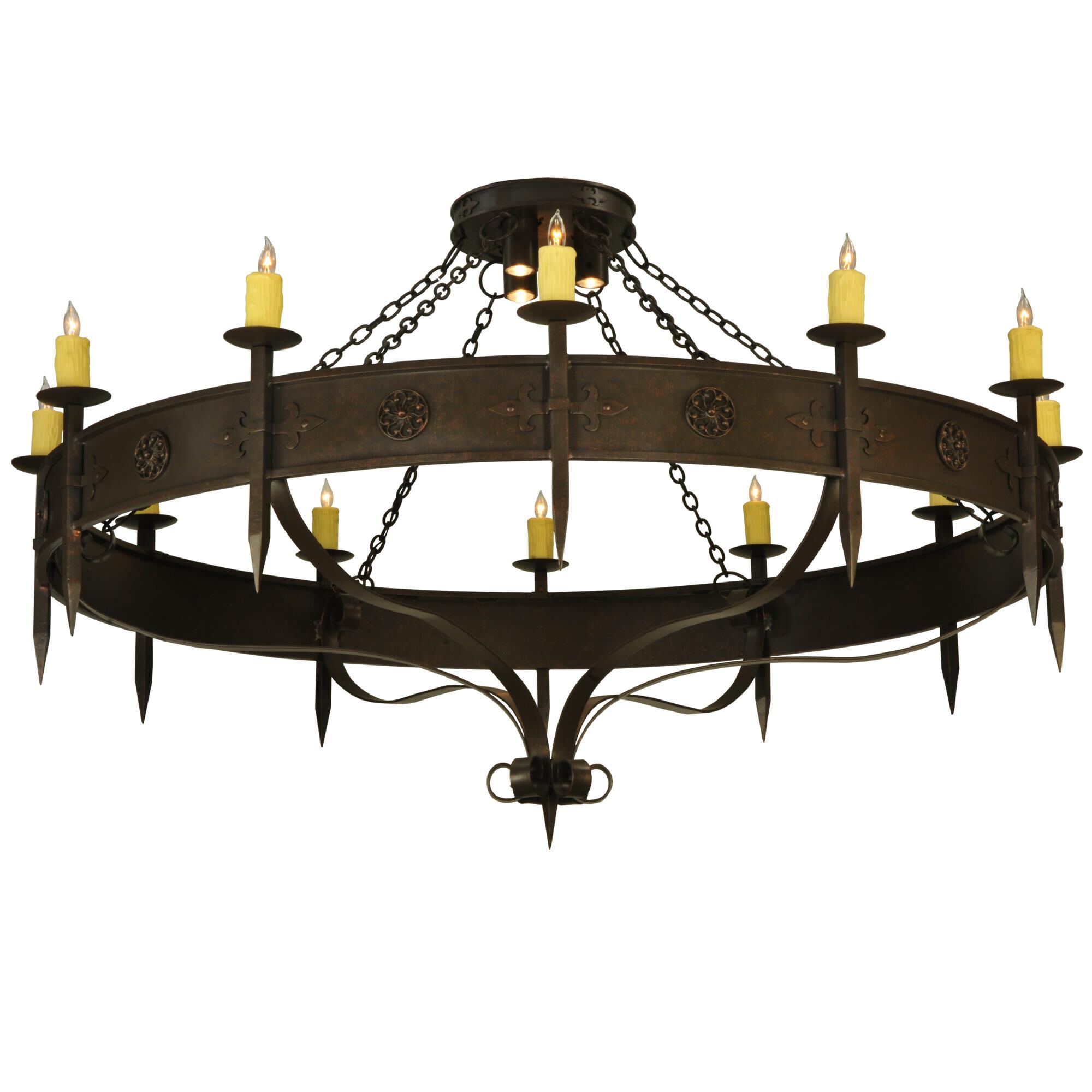 Warwick 72 Inch 12 Light Chandelier by Meyda Lighting