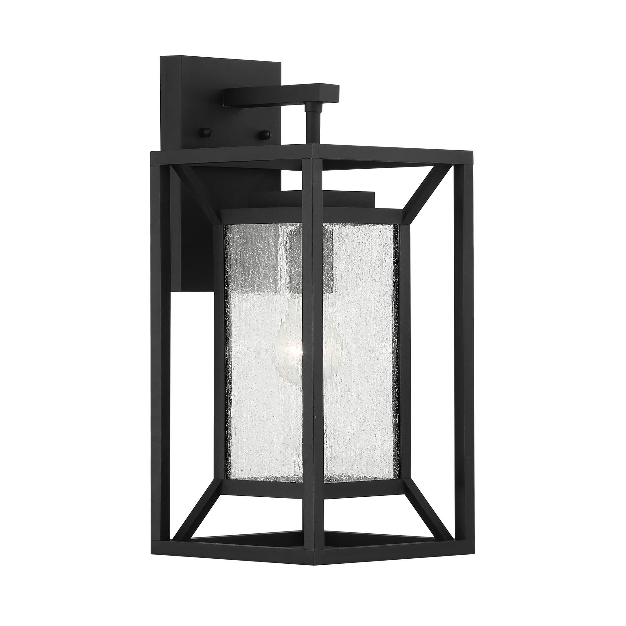 Shown in Sand Coal Finish finish and Clear Seedy glass