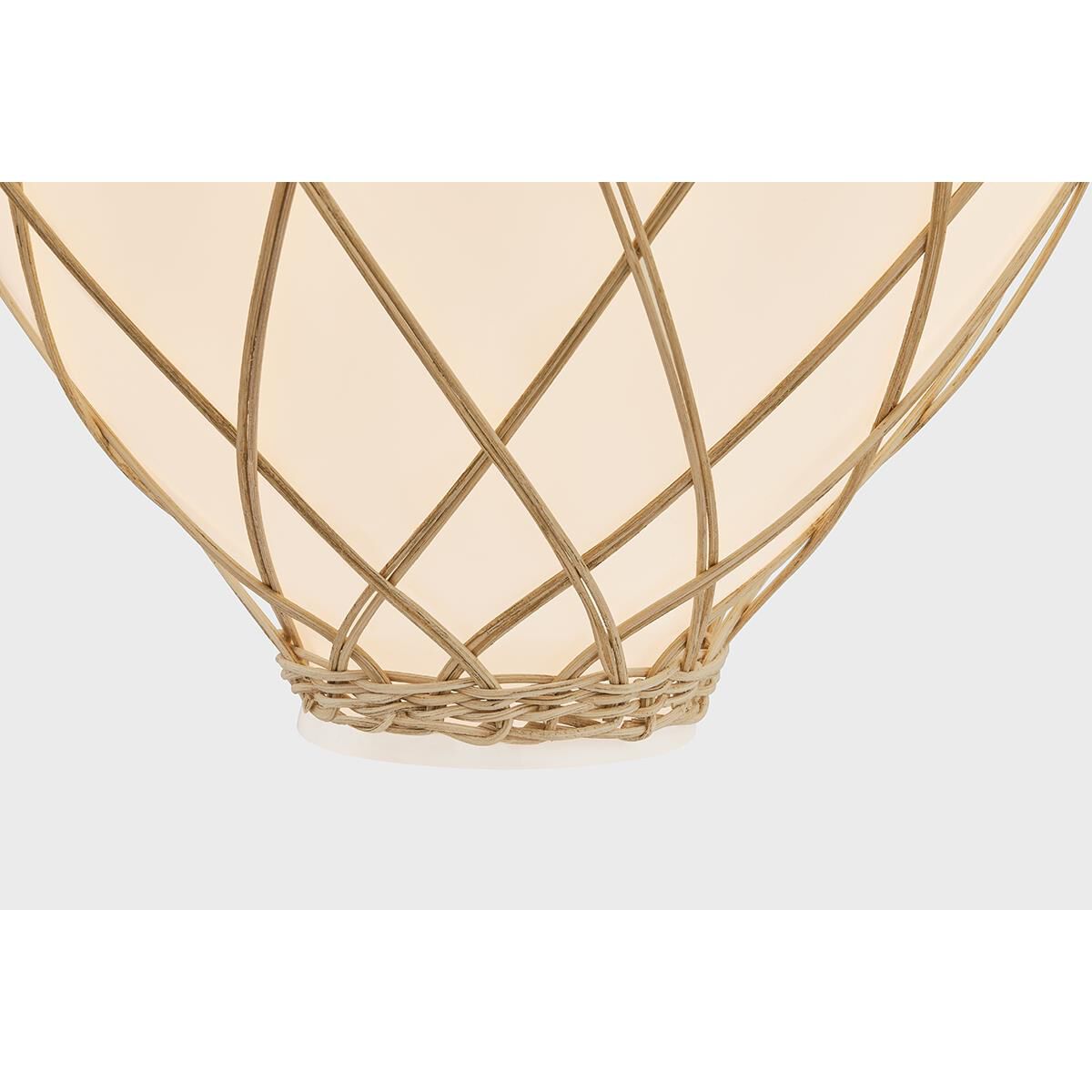 Shown in Aged Brass finish and Opal Glossy glass