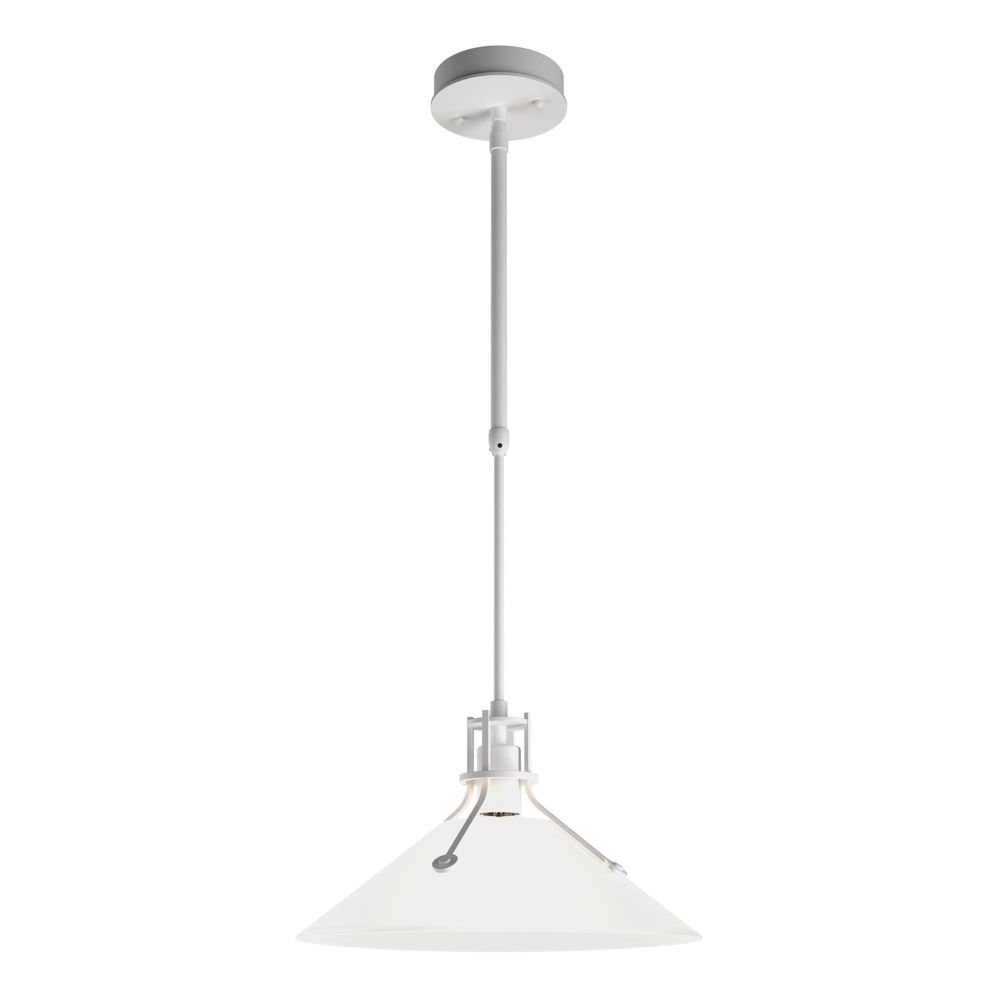 Shown in White finish and Frosted Glass shade
