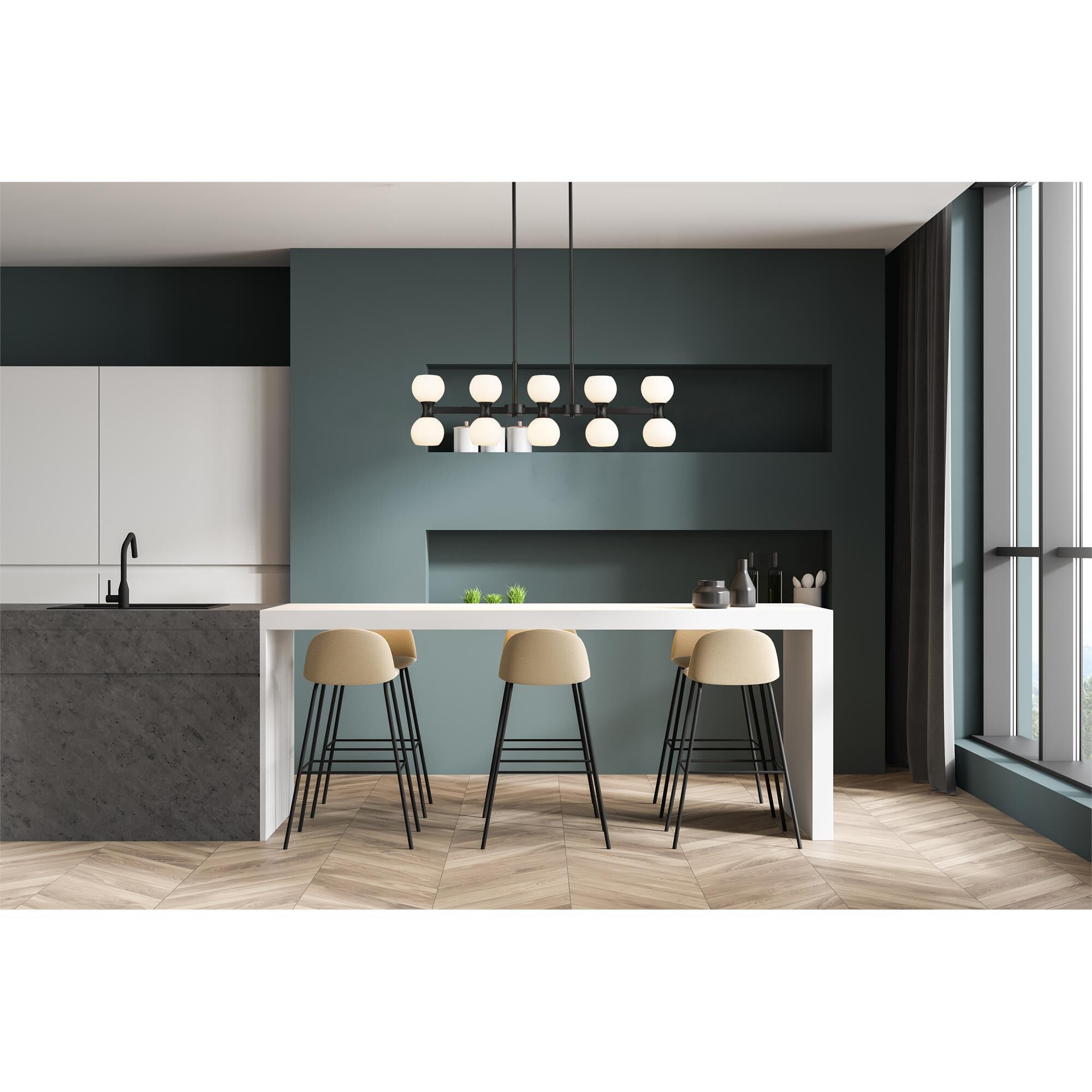 Artemis 40 Inch 10 Light Linear Suspension Light by Z-Lite