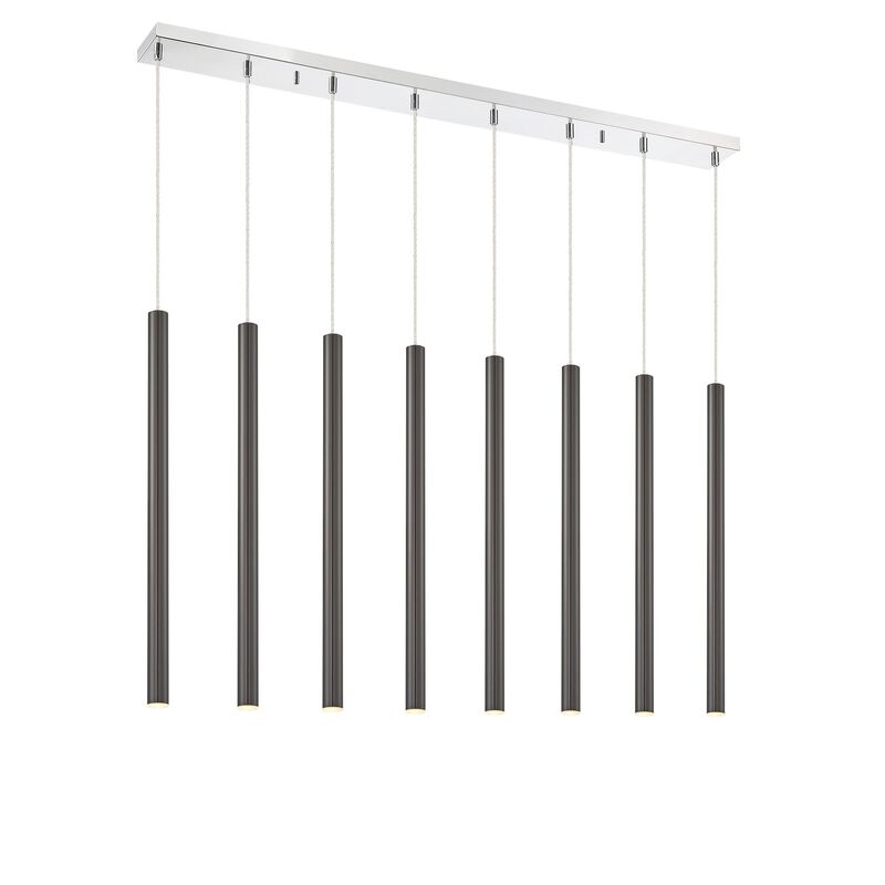 Forest 44 Inch 8 Light LED Linear Suspension Light by Z-Lite
