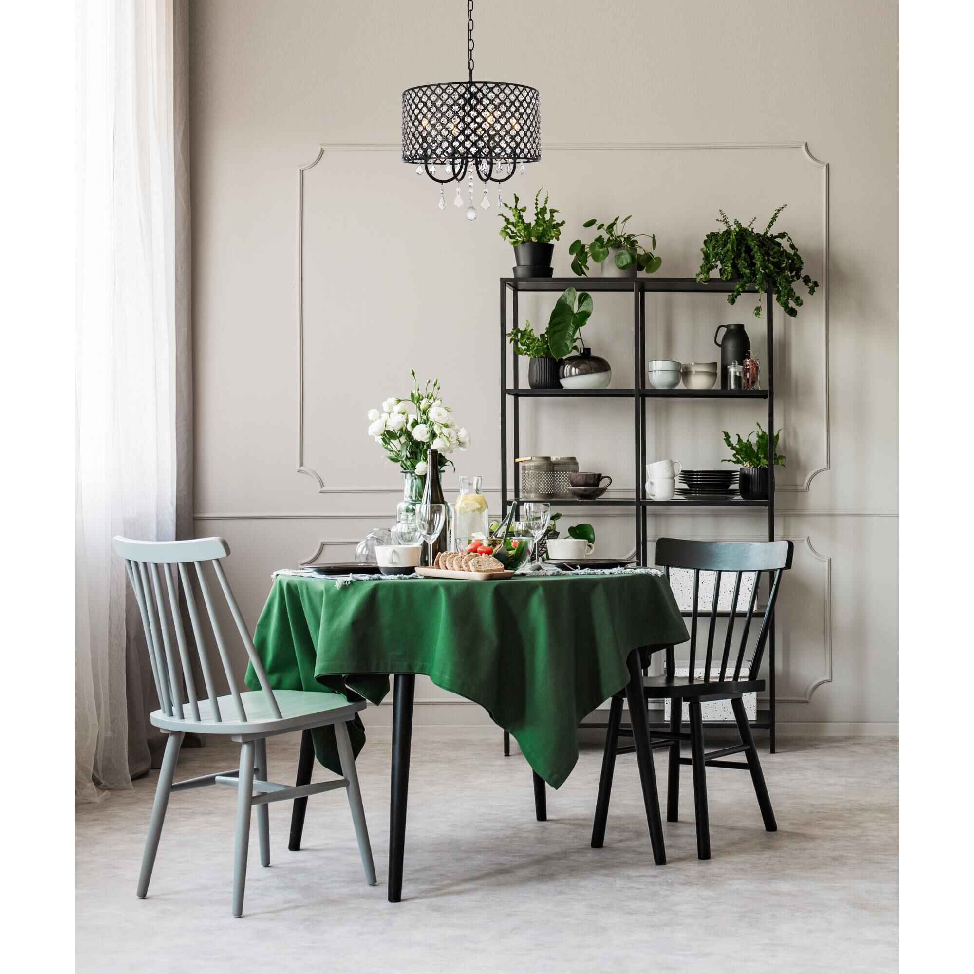 Elise 17 Inch 4 Light Mini Chandelier by Elegant Lighting