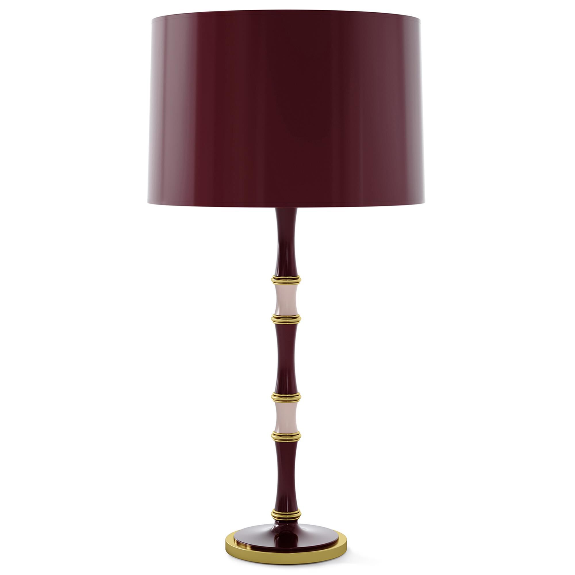 Shown in Sugar Plum Rose Water finish and Purple shade and Modern Brass accent