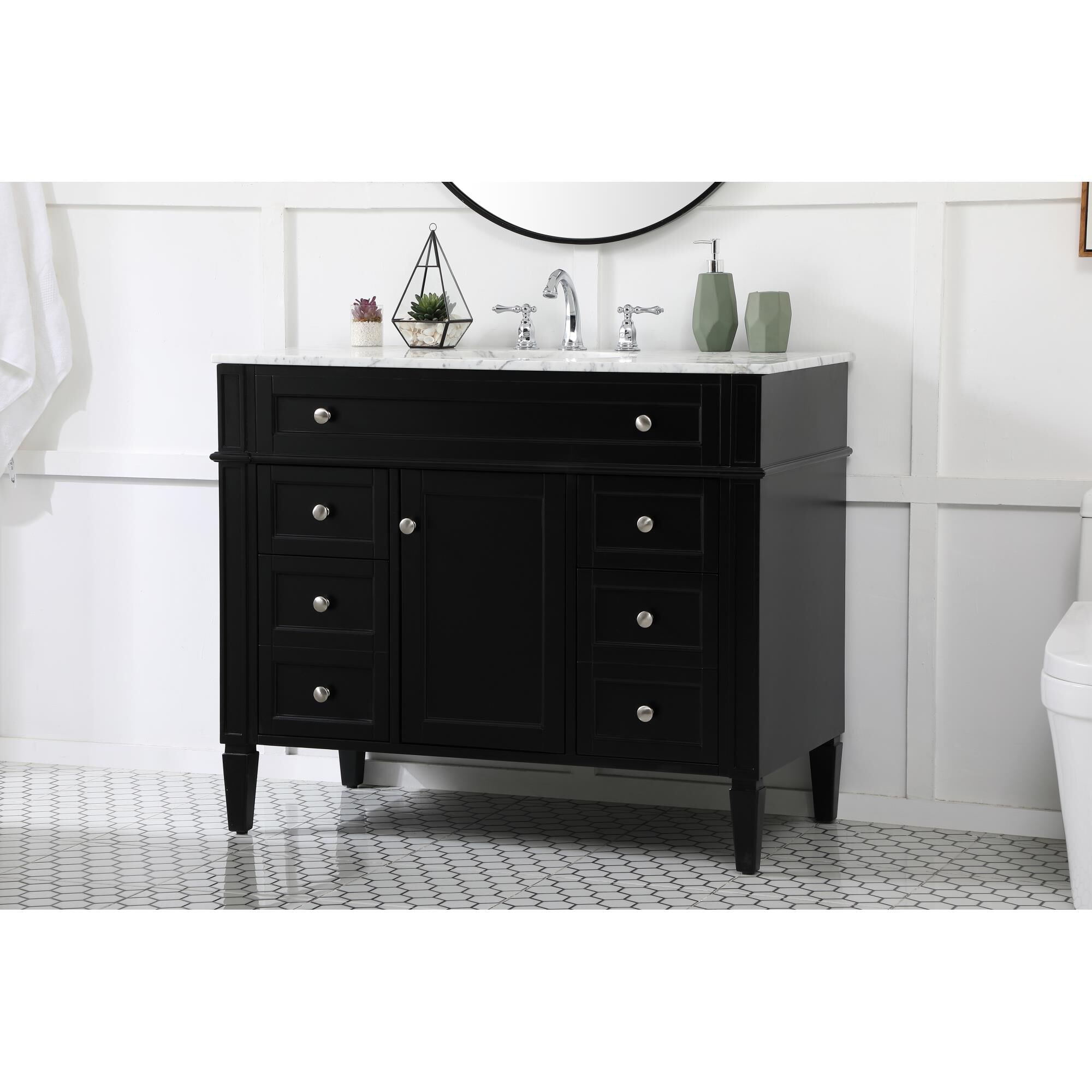 Shown in Black finish