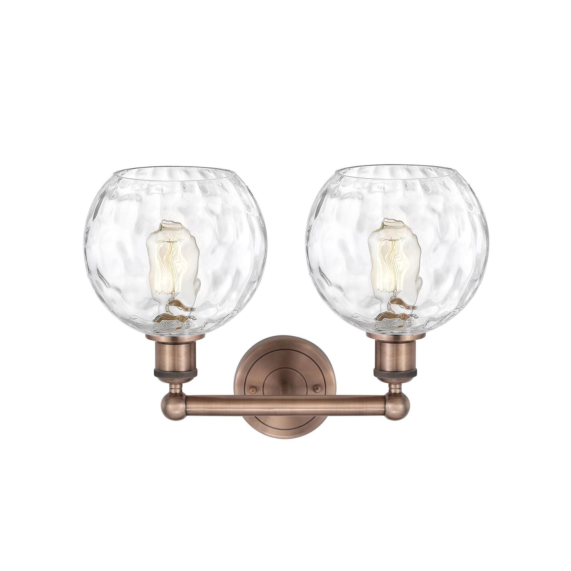Shown in Antique Copper finish and Clear glass