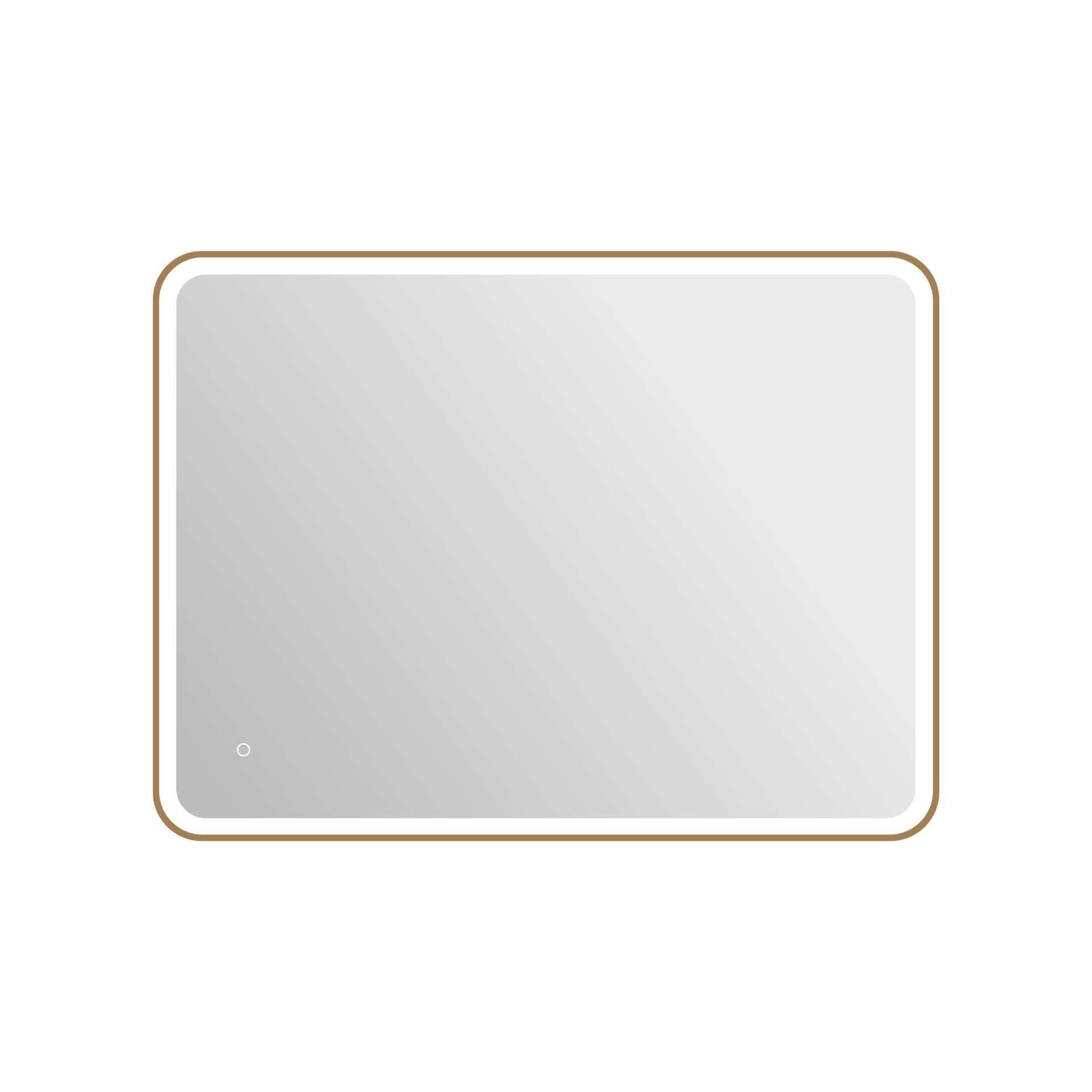 Harmoni 48 Inch Round LED Lighted Mirror by Elegant Decor