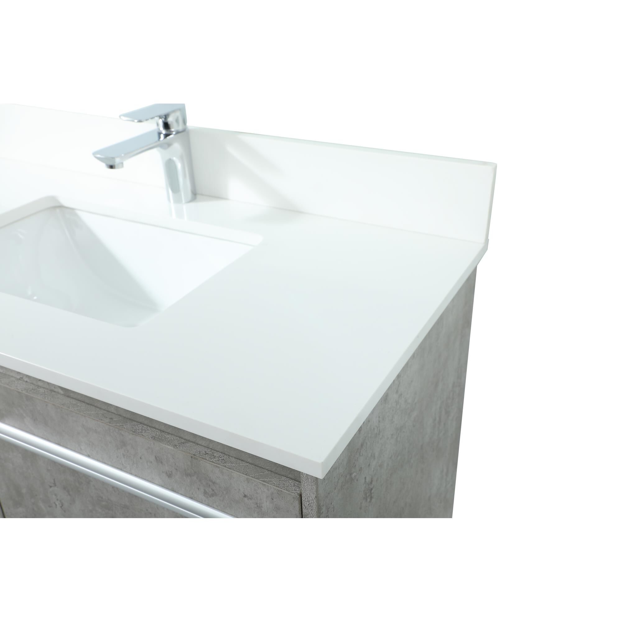 Shown in Concrete Grey finish