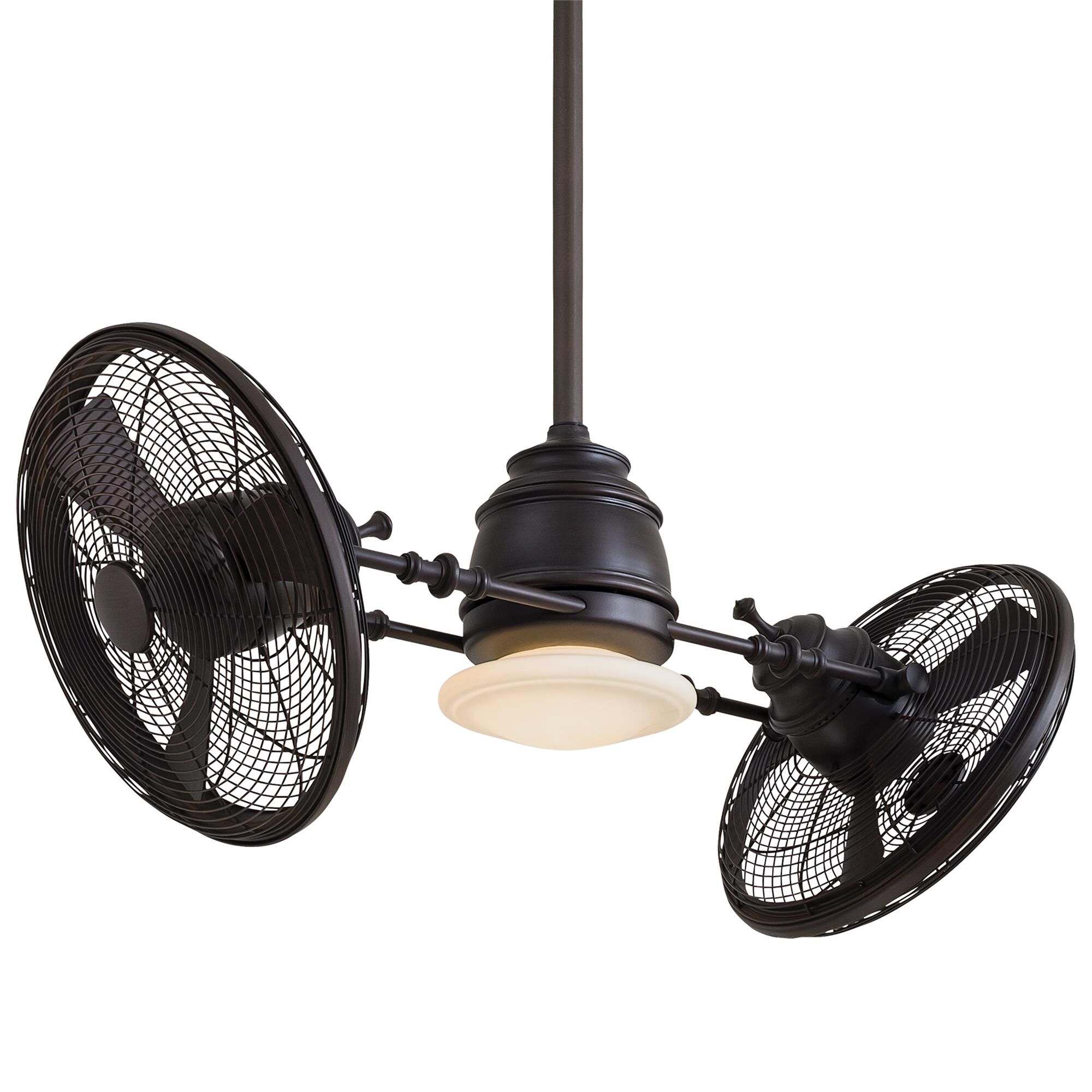 Vintage Gryo 42 Inch Multi Head Ceiling Fan with Light Kit,