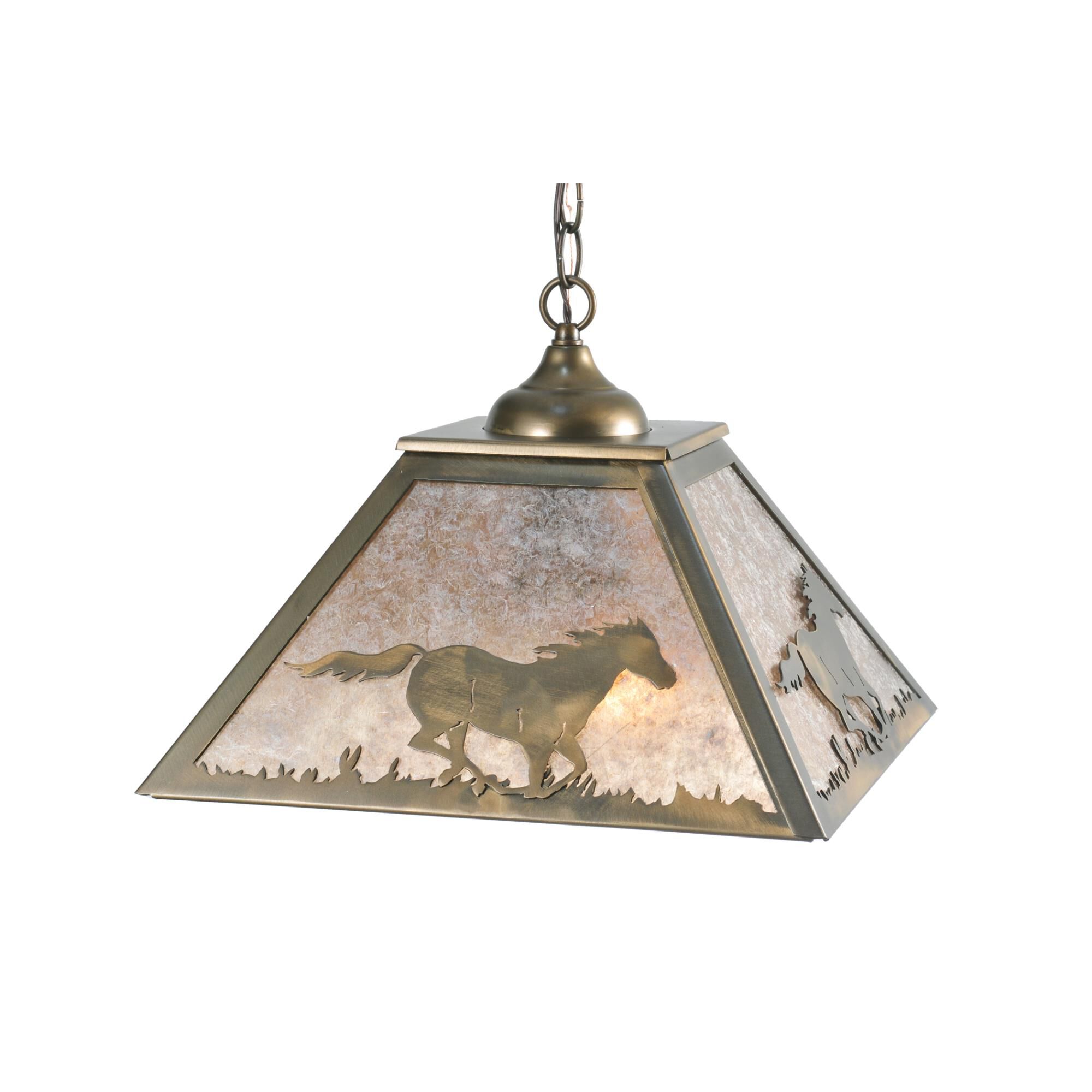 Wild Horses 22 Inch Large Pendant by Meyda Lighting