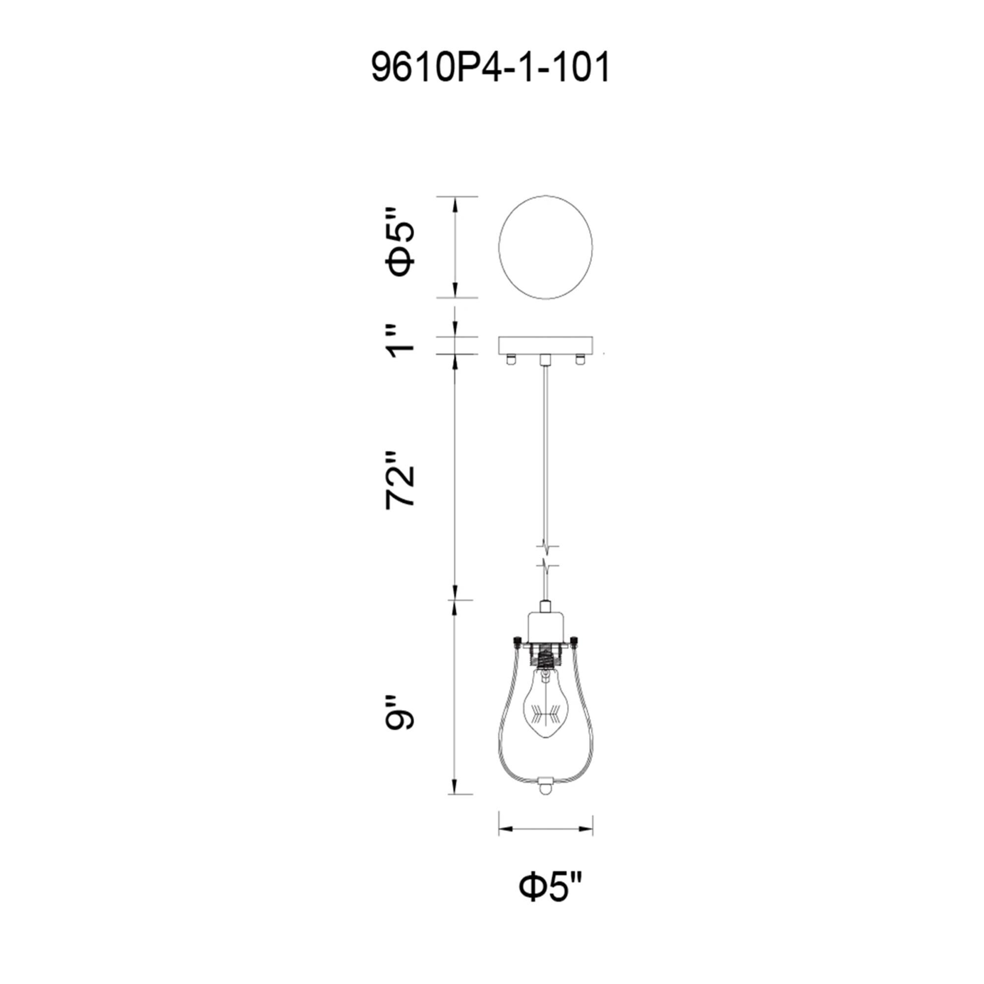 CWI Lighting Tomaso 5 Inch Mini Pendant
