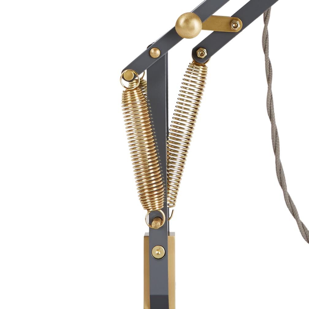 Shown in Elephant Grey finish and Aluminum shade