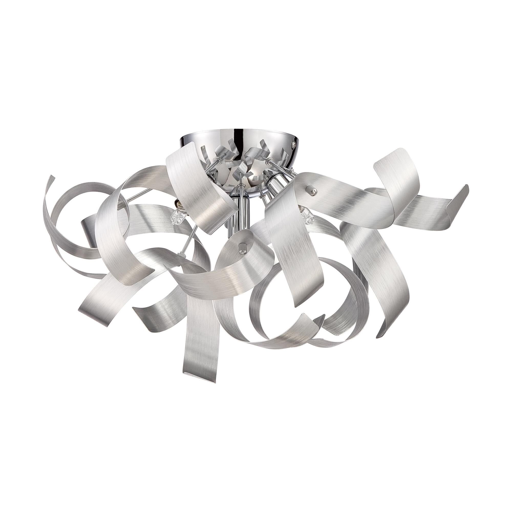 Platinum Collection Ribbons 17 Inch 4 Light Flush Mount by Quoizel