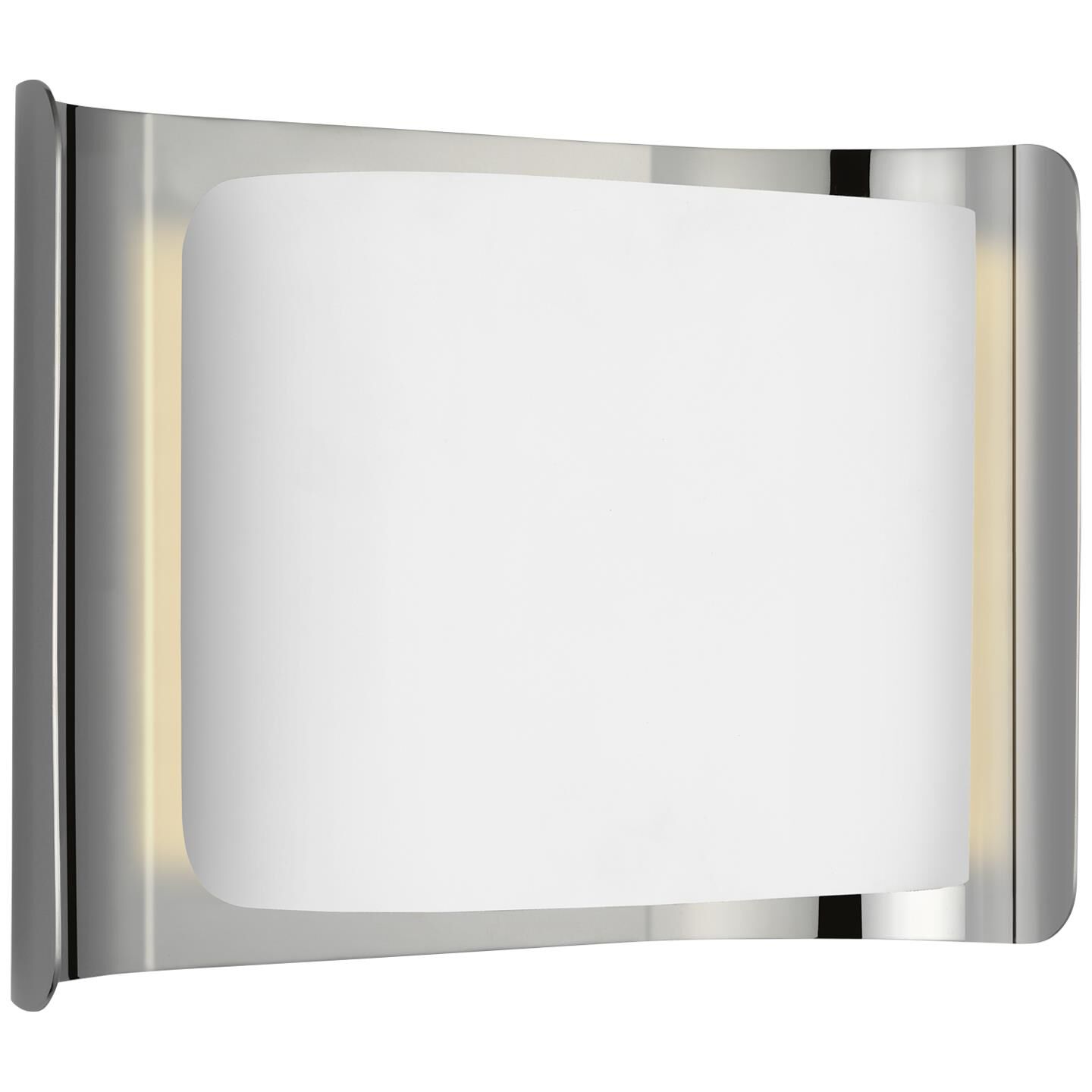 Shown in Polished Nickel and White finish