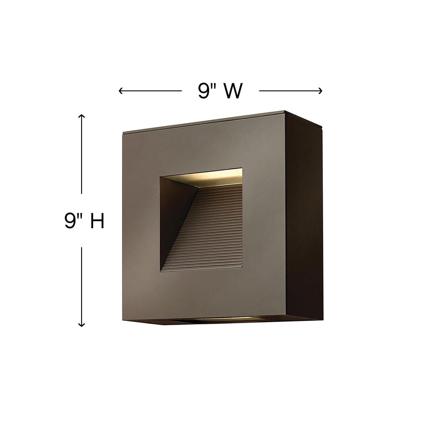 Luna 9 Inch Tall 2 Light Outdoor Wall Light by Hinkley Lighting