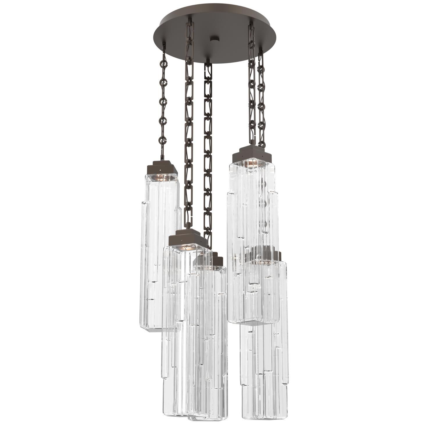 Levi Wilson Ledgestone 20 Inch Multi Light Pendant by Hammerton Studio