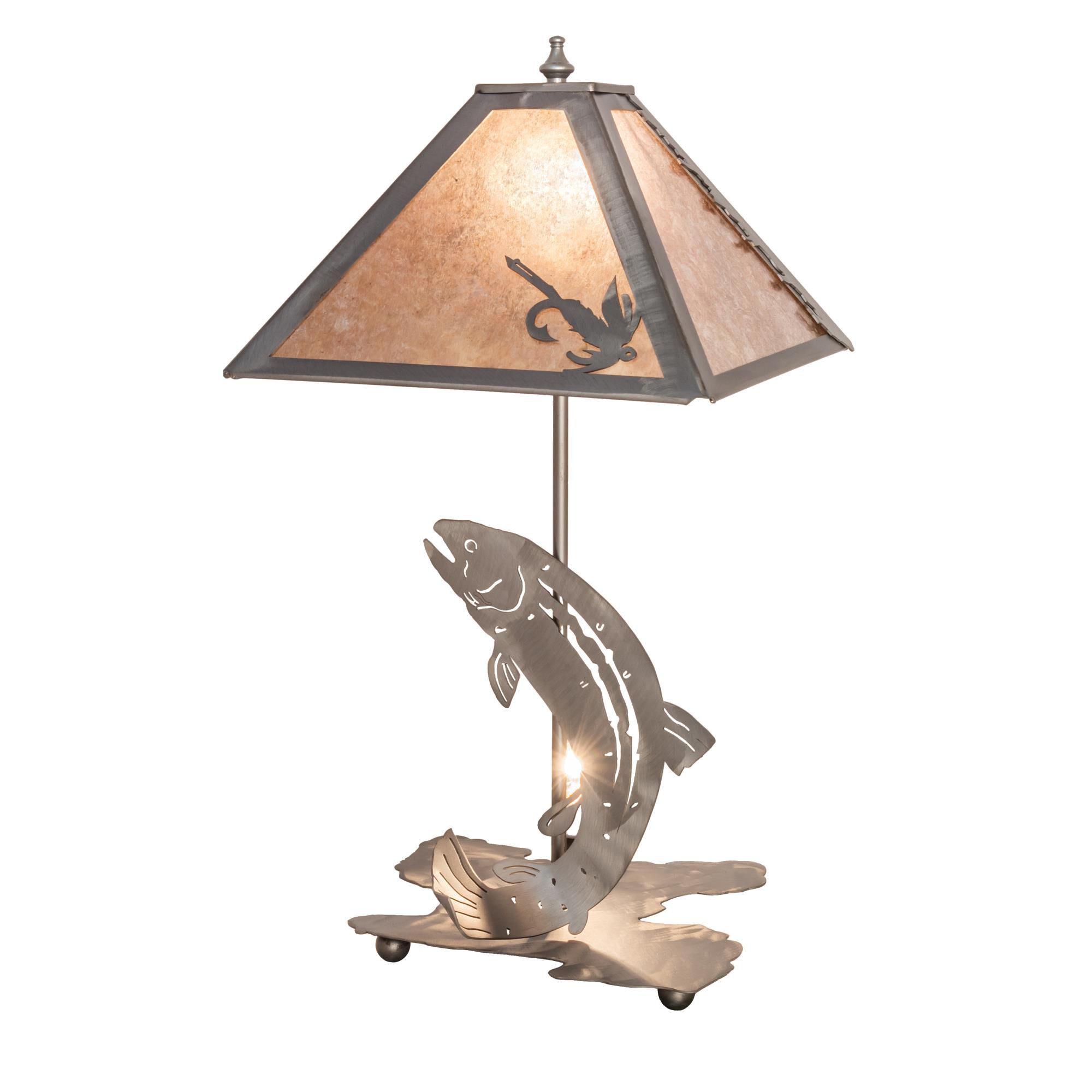 Leaping Trout 21 Inch Table Lamp by Meyda Lighting