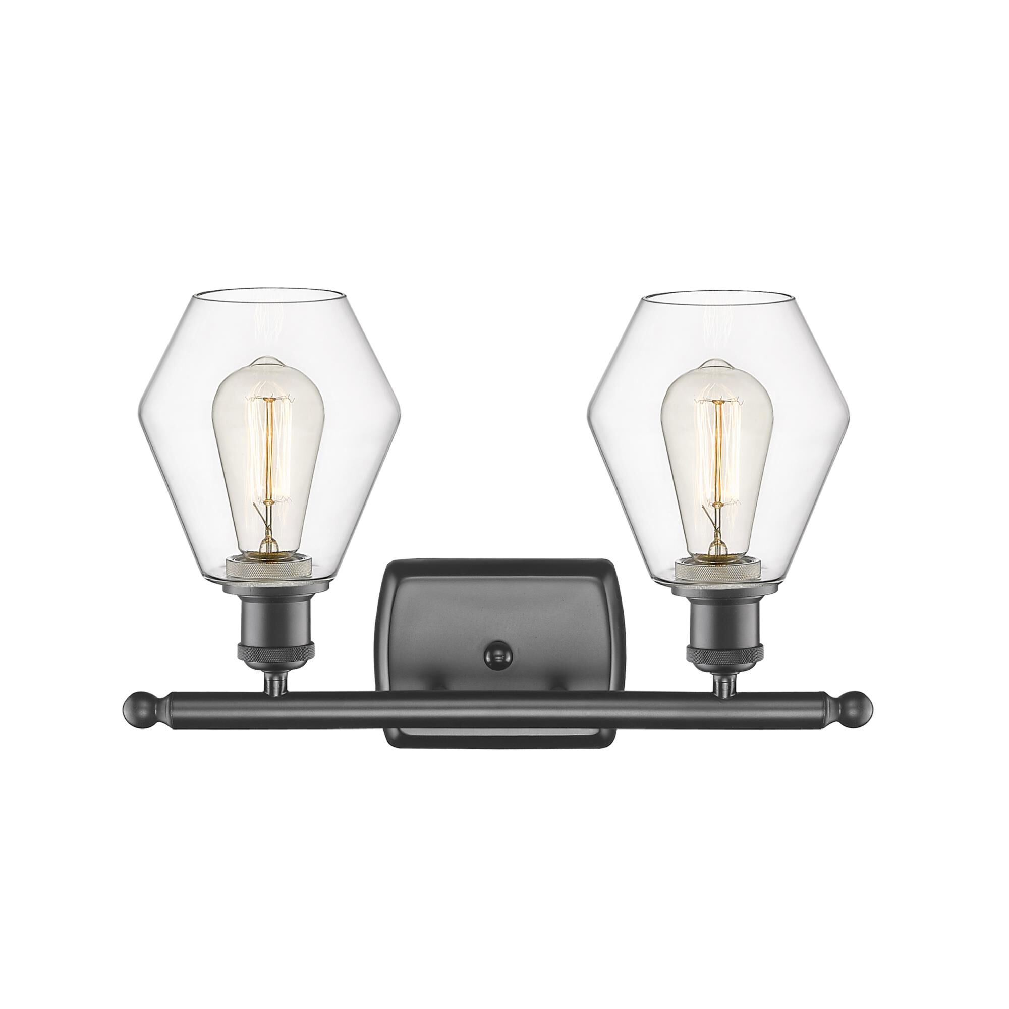 Shown in Oil Rubbed Bronze  finish and Clear glass