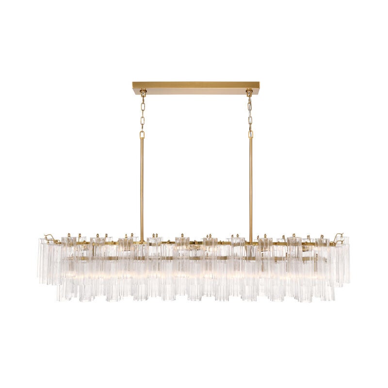 Addis Large Linear Chandelier by Crystorama