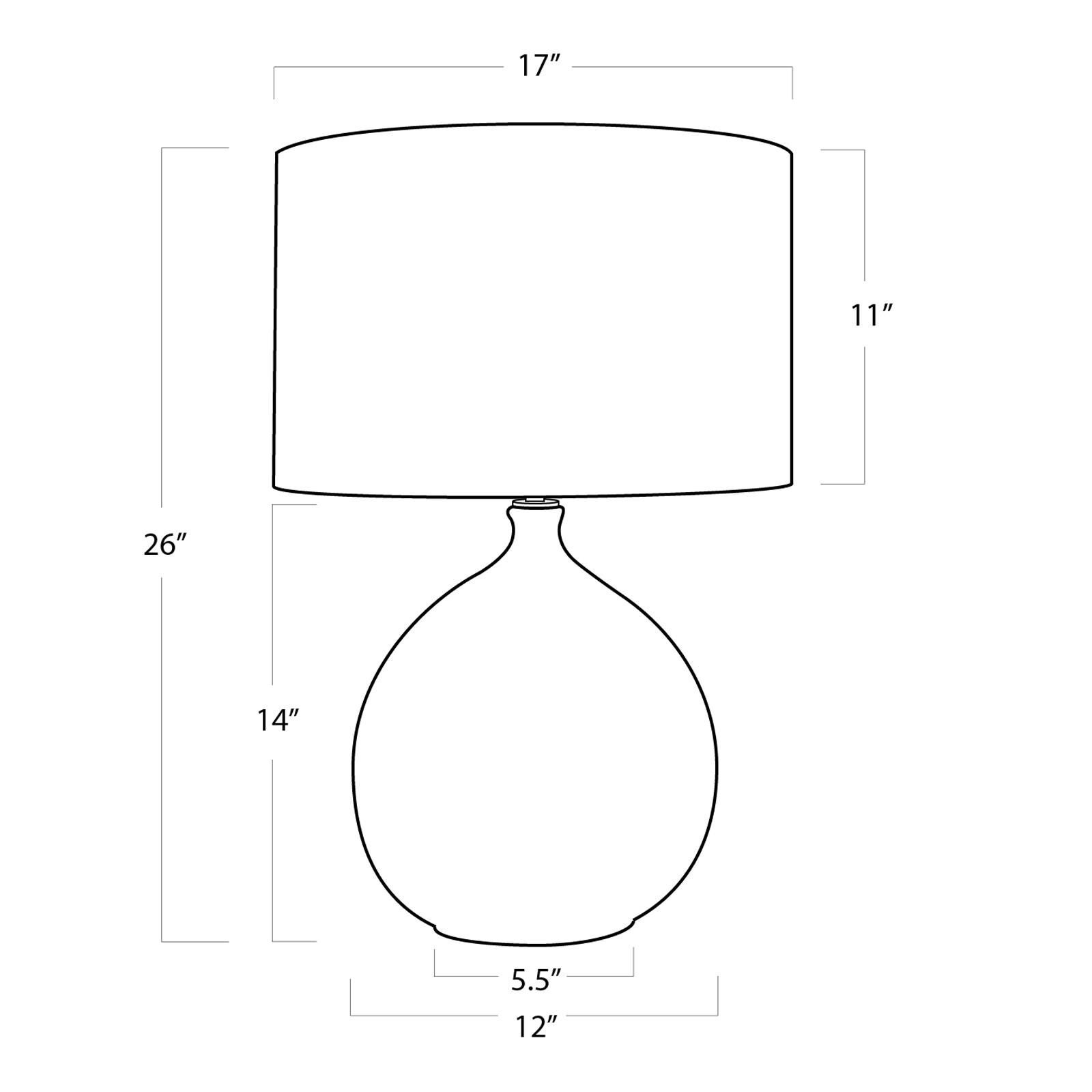 Shown in Brown finish and Linen shade