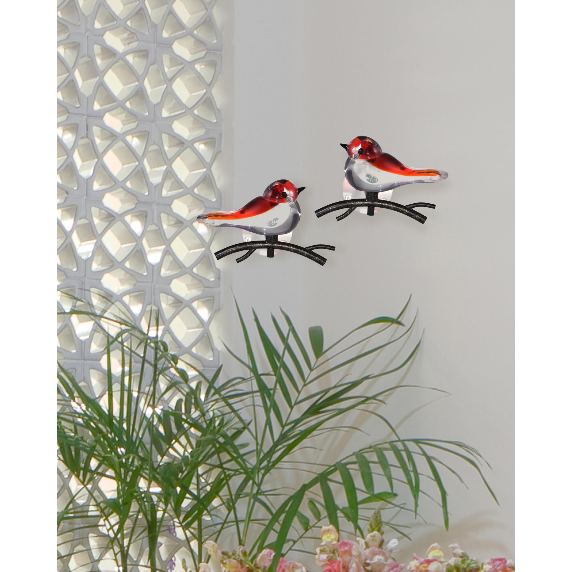 Red Bird Alternative Wall Art by Dale Tiffany