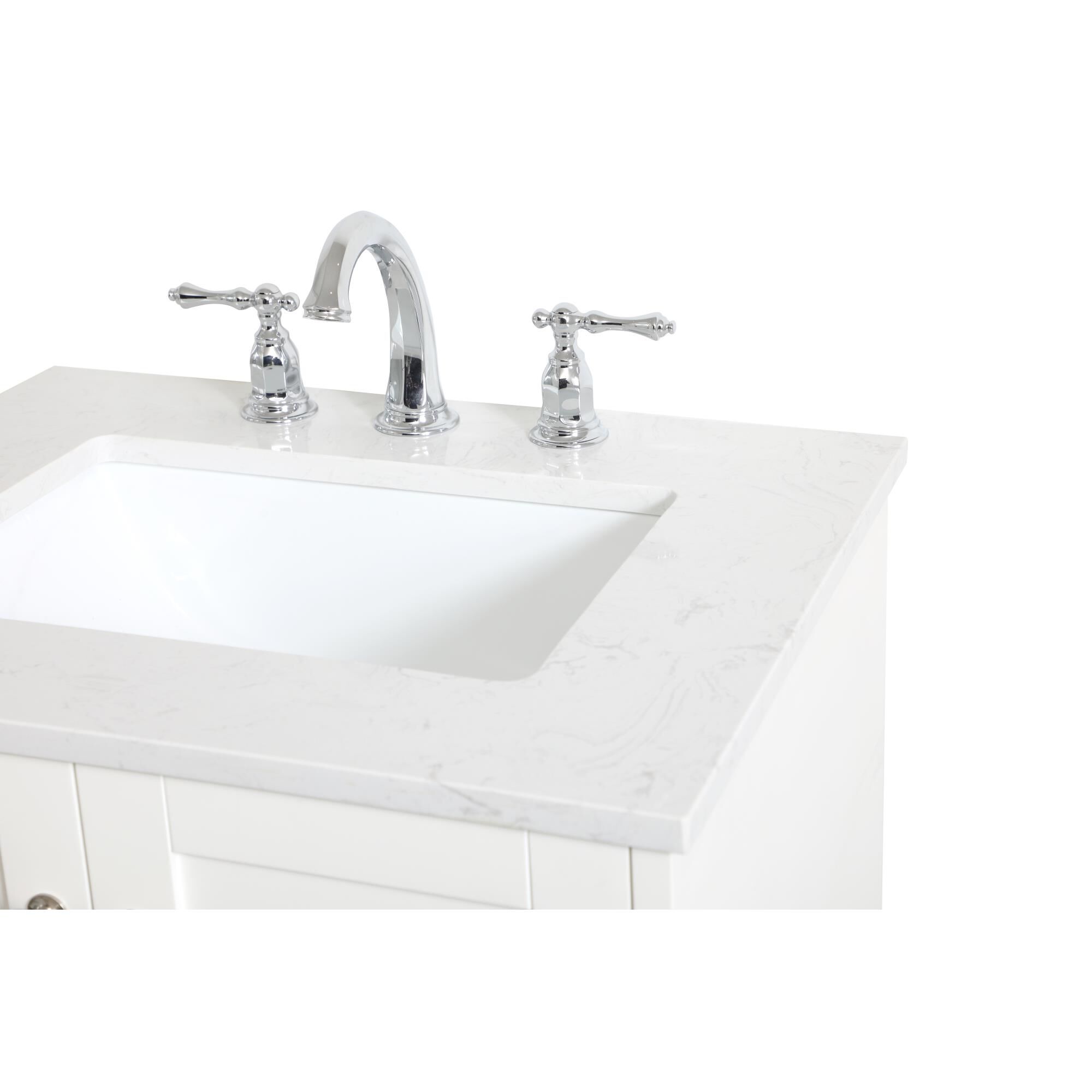 Shown in White finish